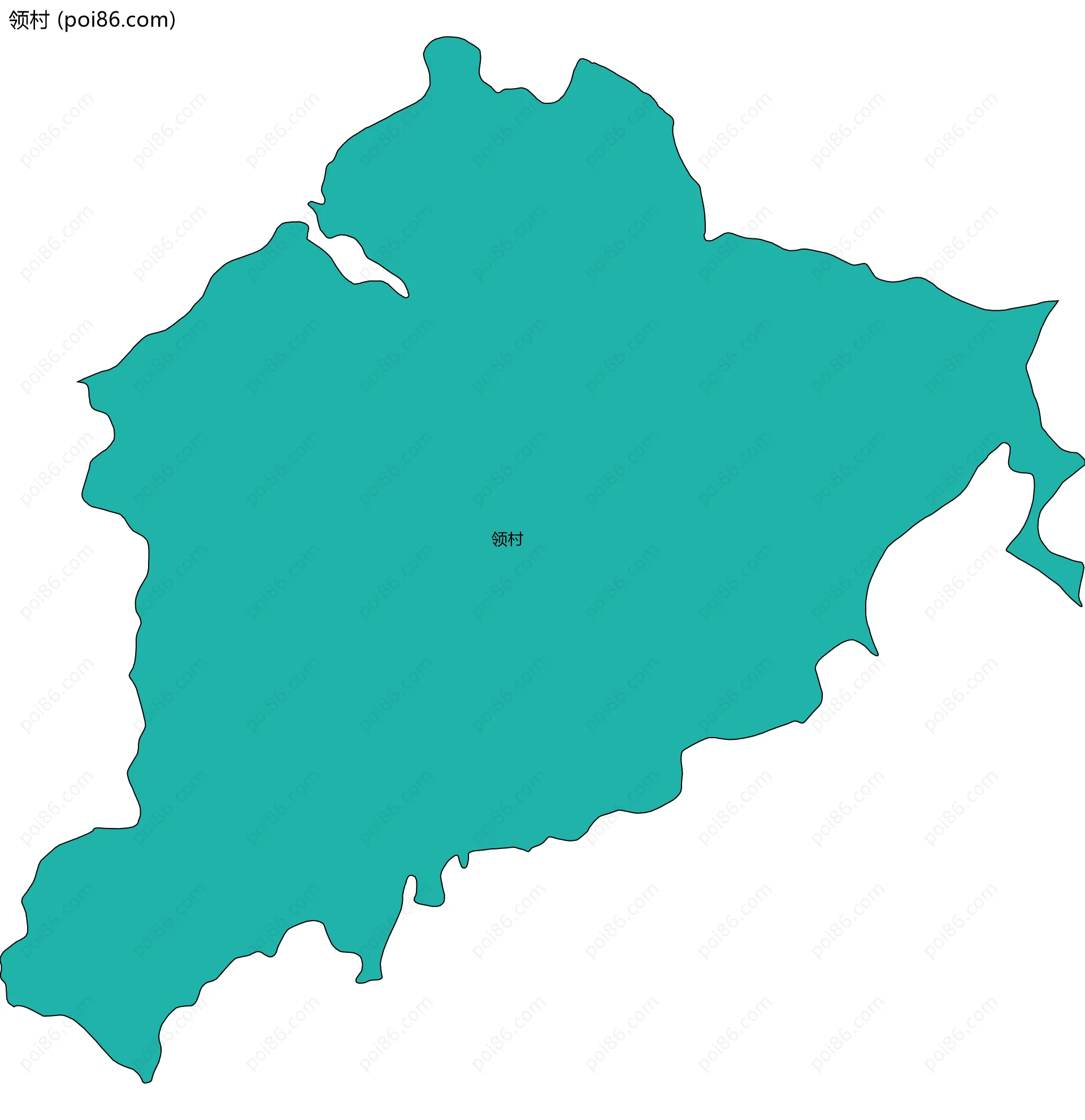 领村边界地图