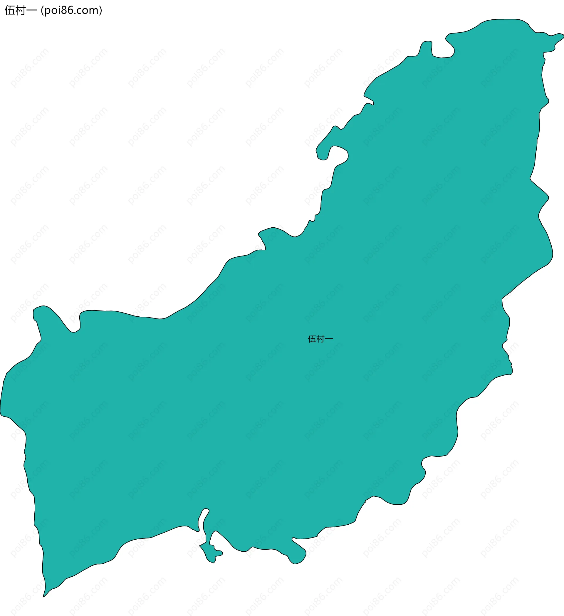 伍村一边界地图