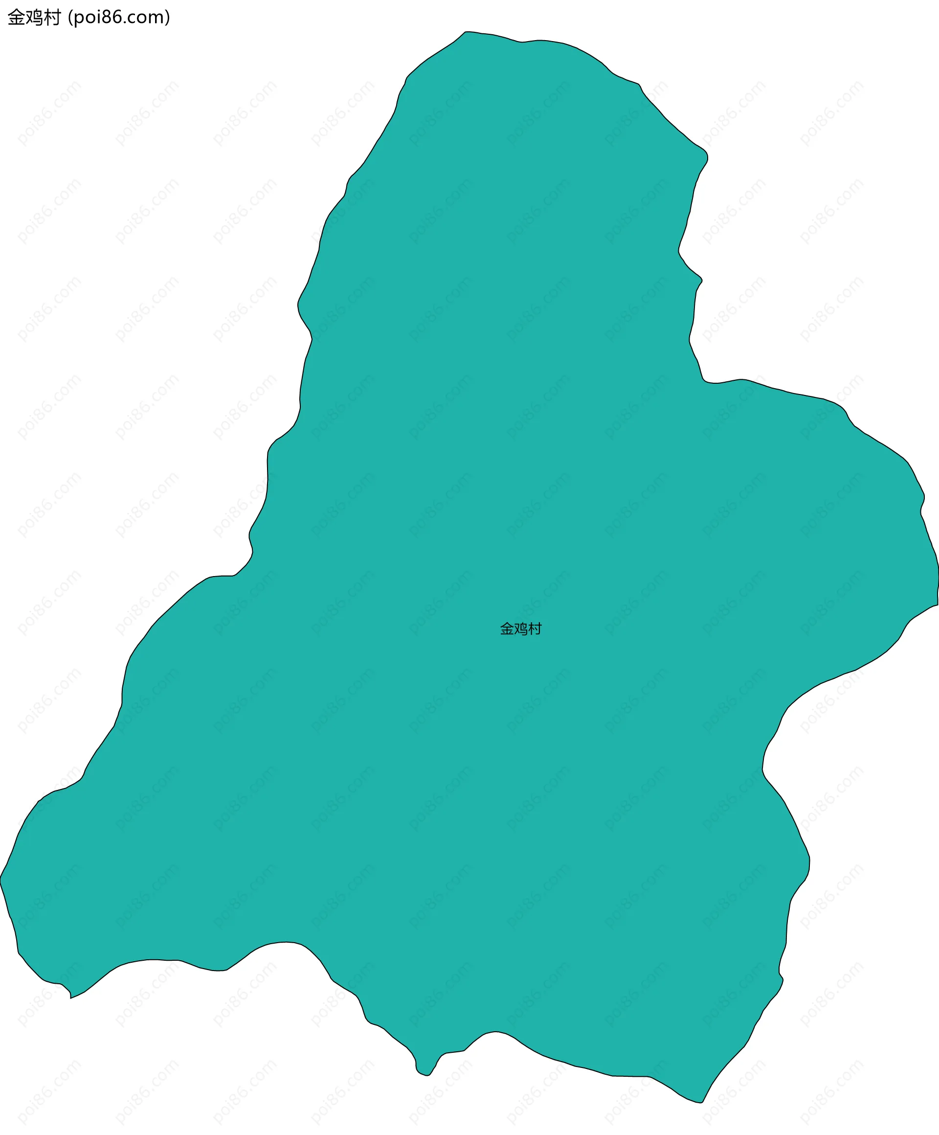 金鸡村边界地图