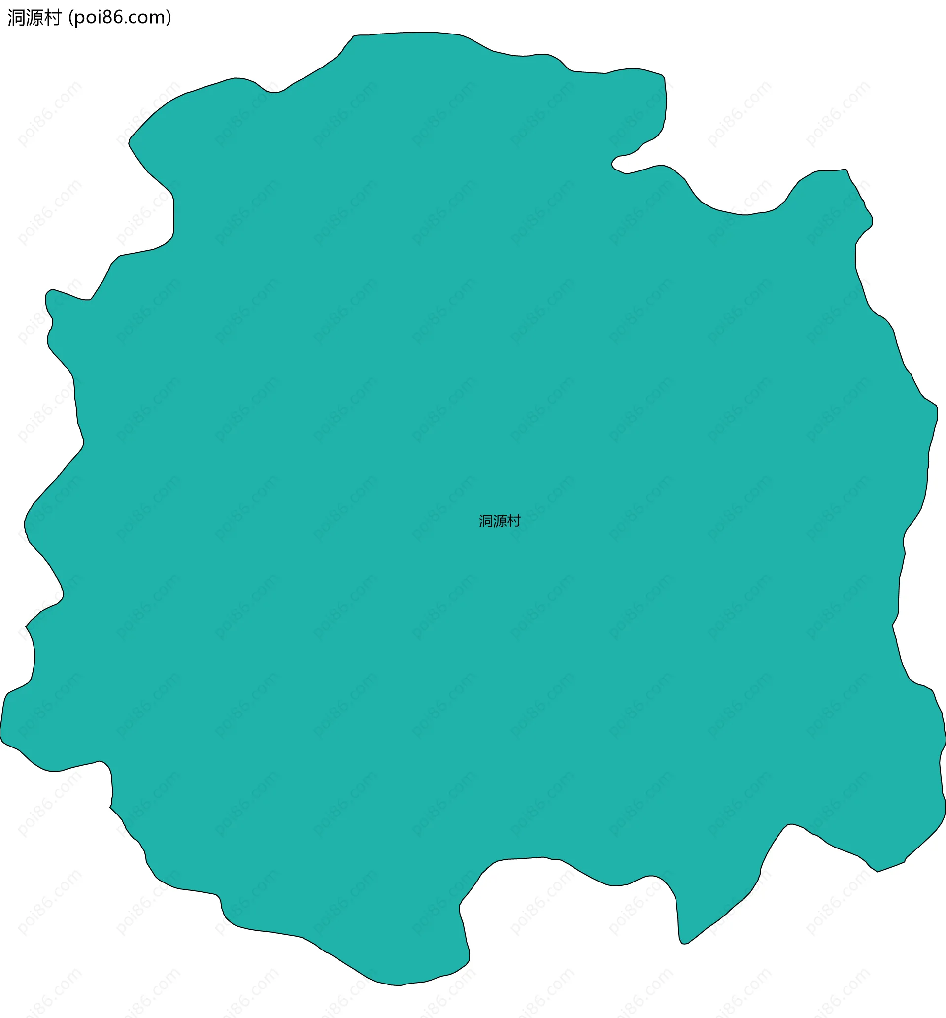 洞源村边界地图