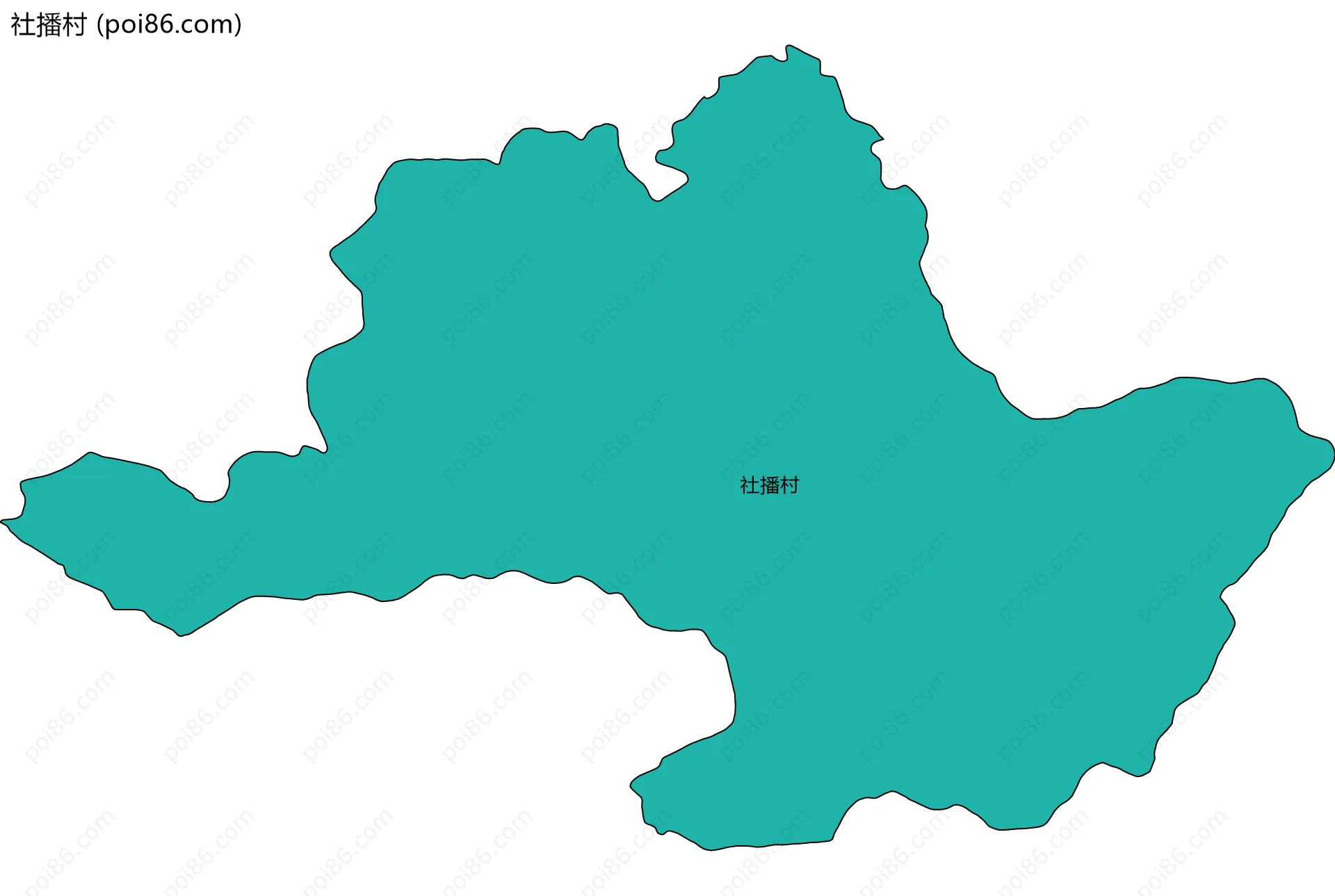 社播村边界地图
