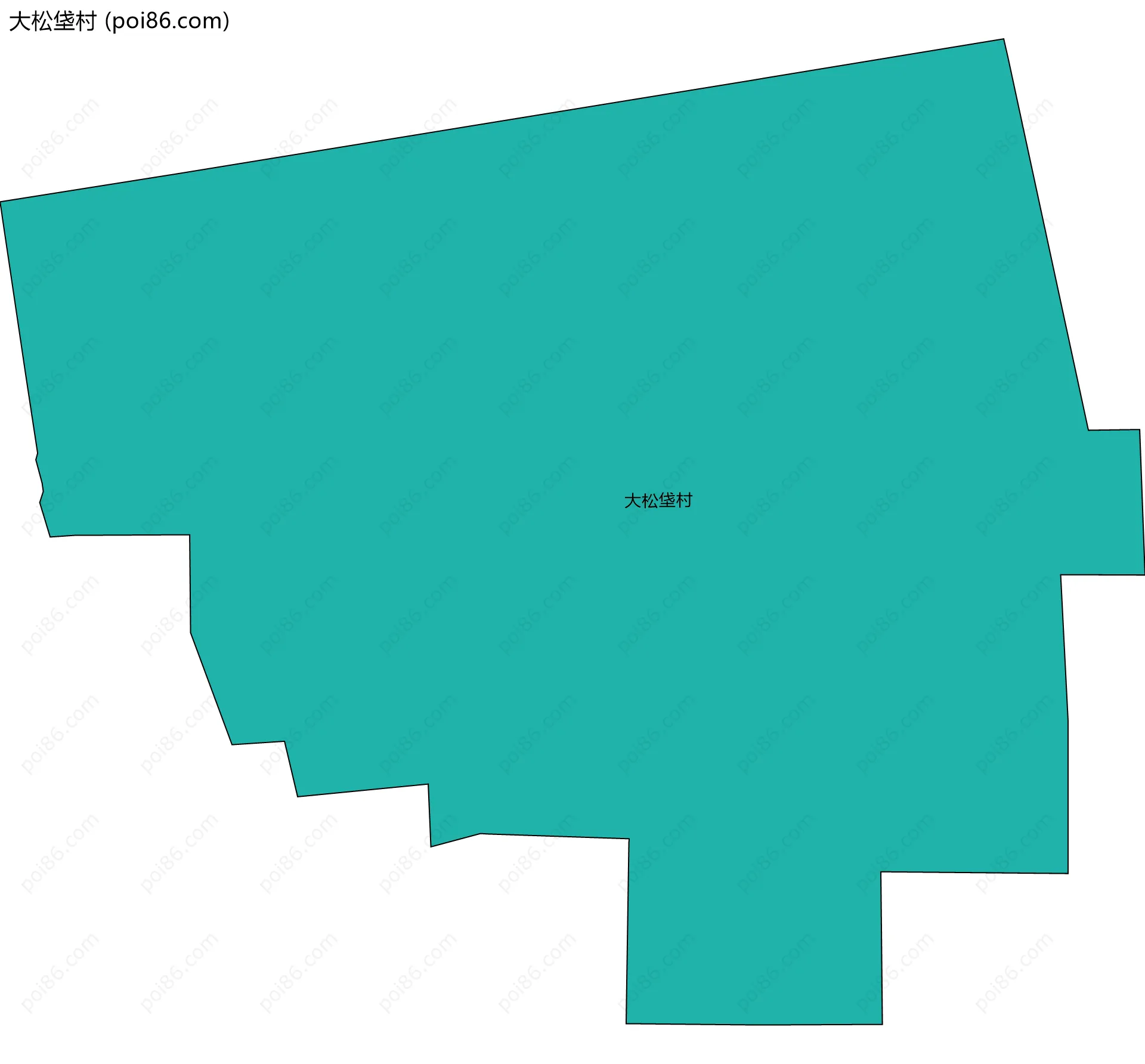 大松垡村边界地图