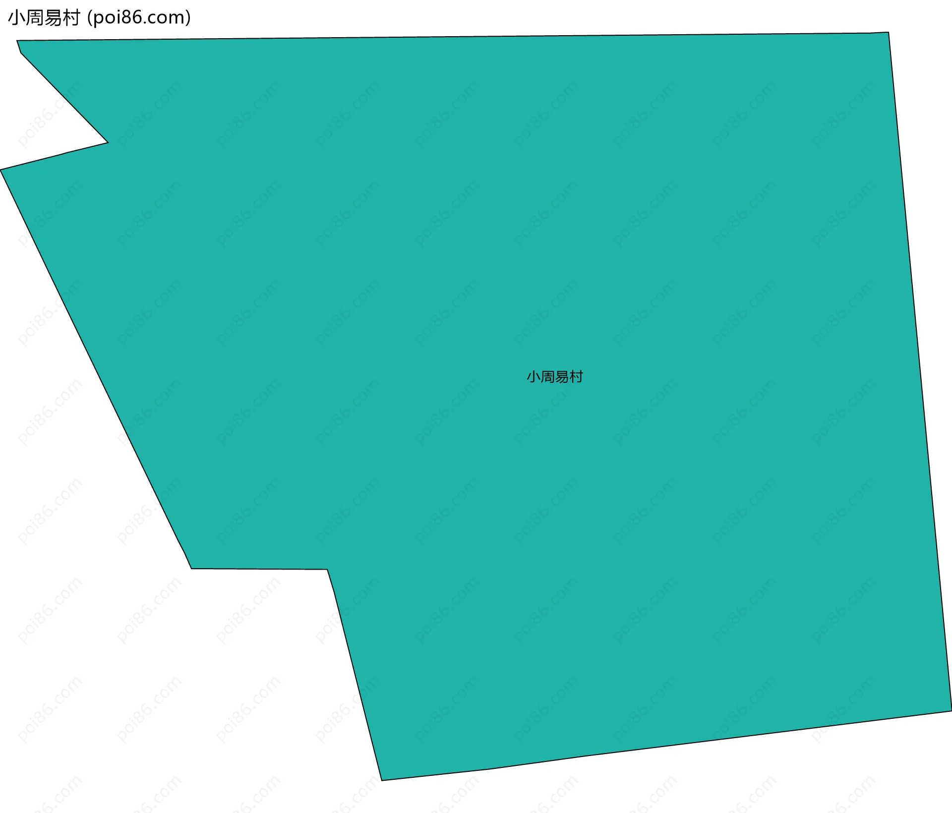 小周易村边界地图