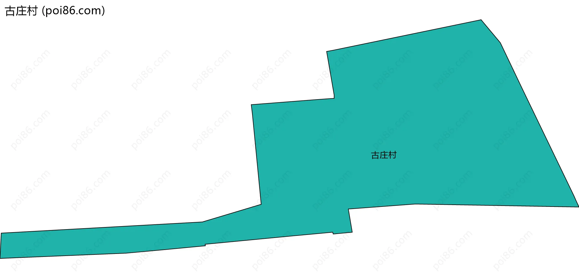 古庄村边界地图