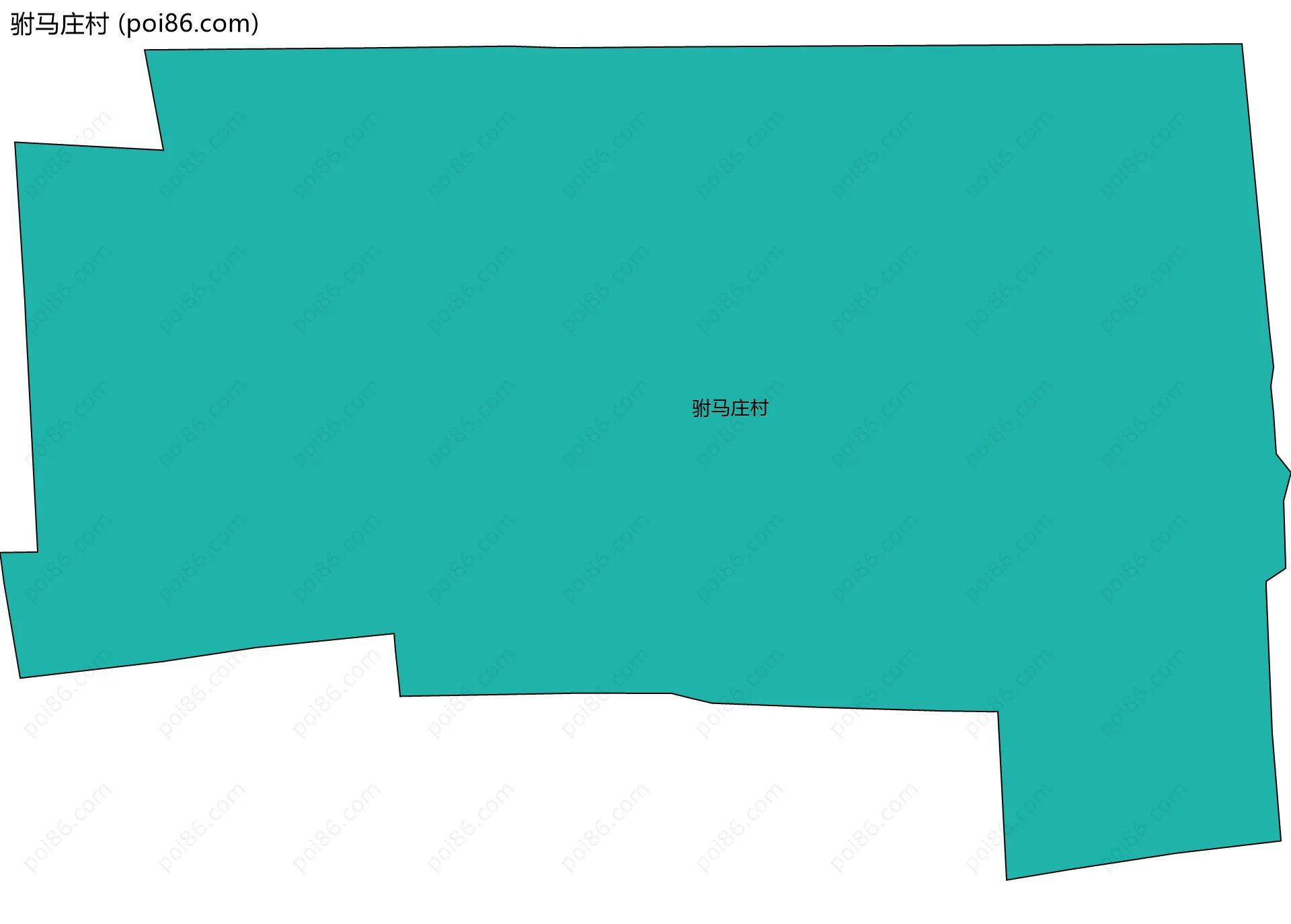 驸马庄村边界地图