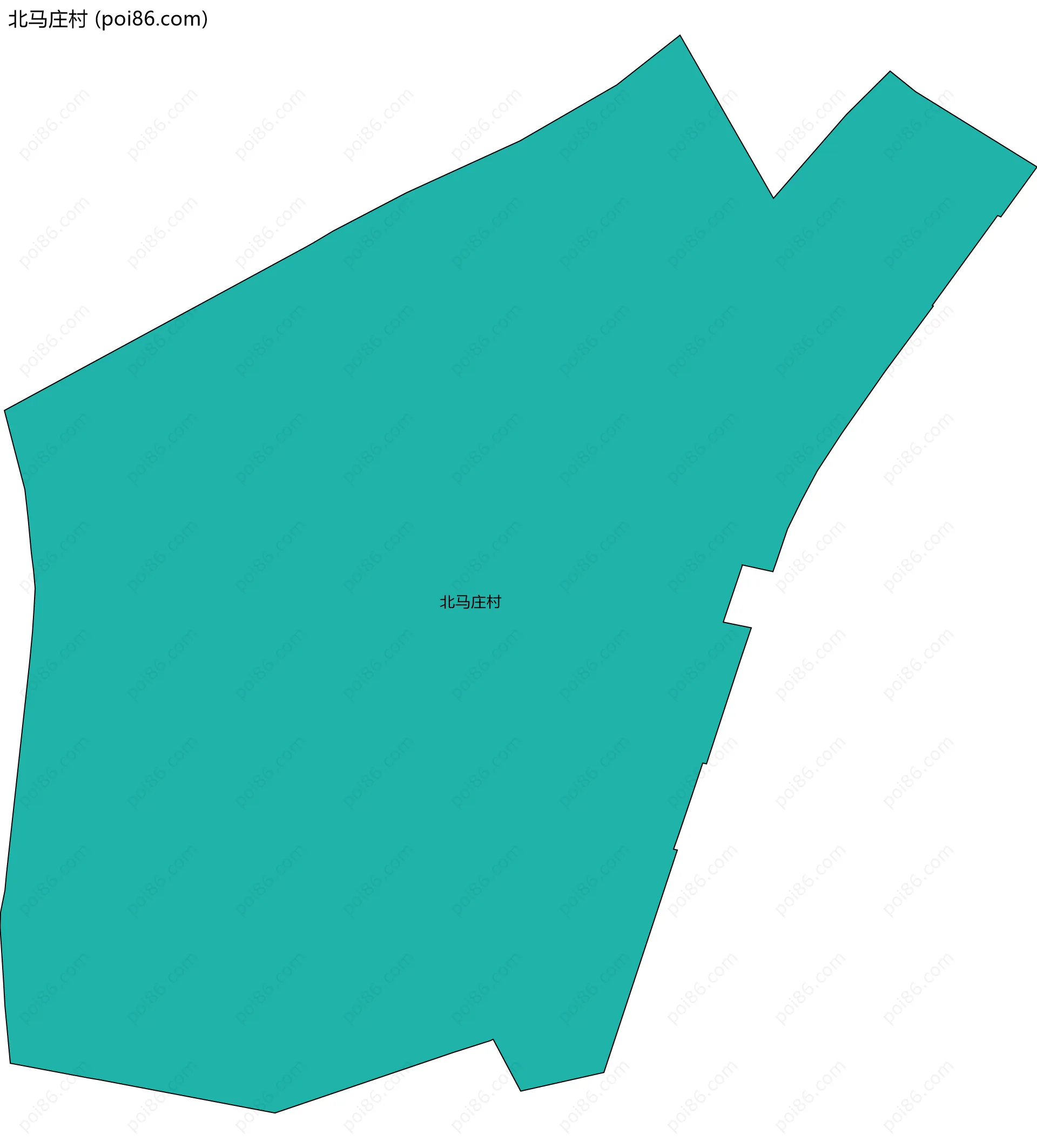 北马庄村边界地图