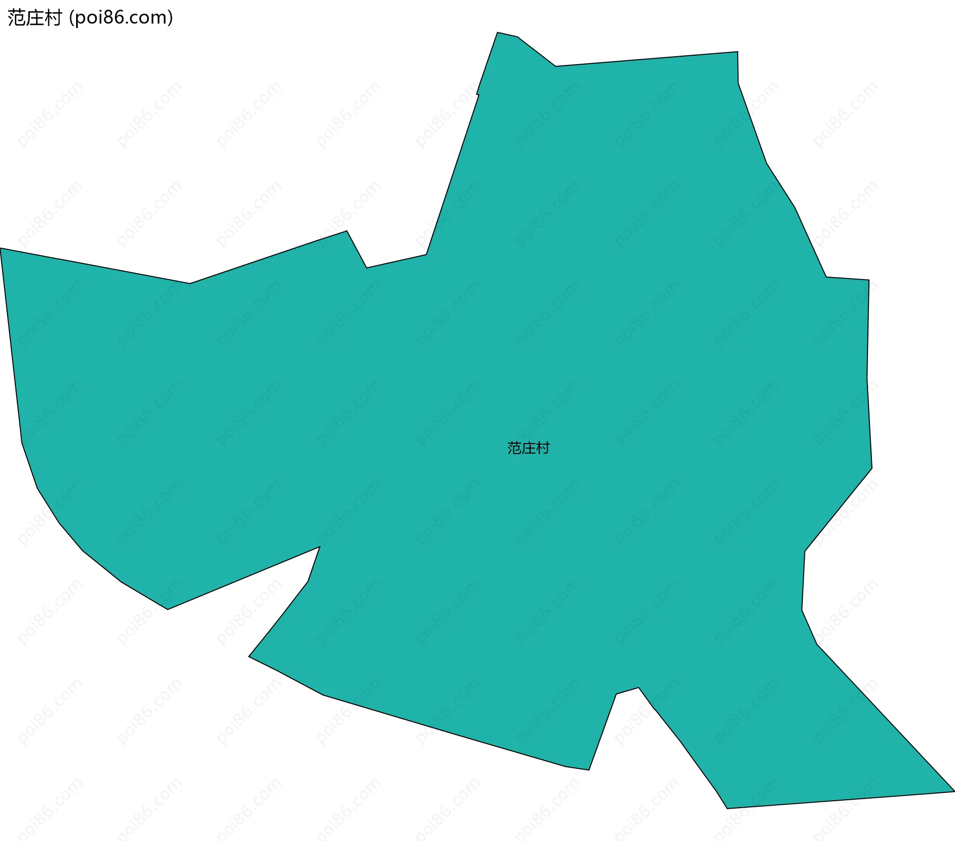 范庄村边界地图