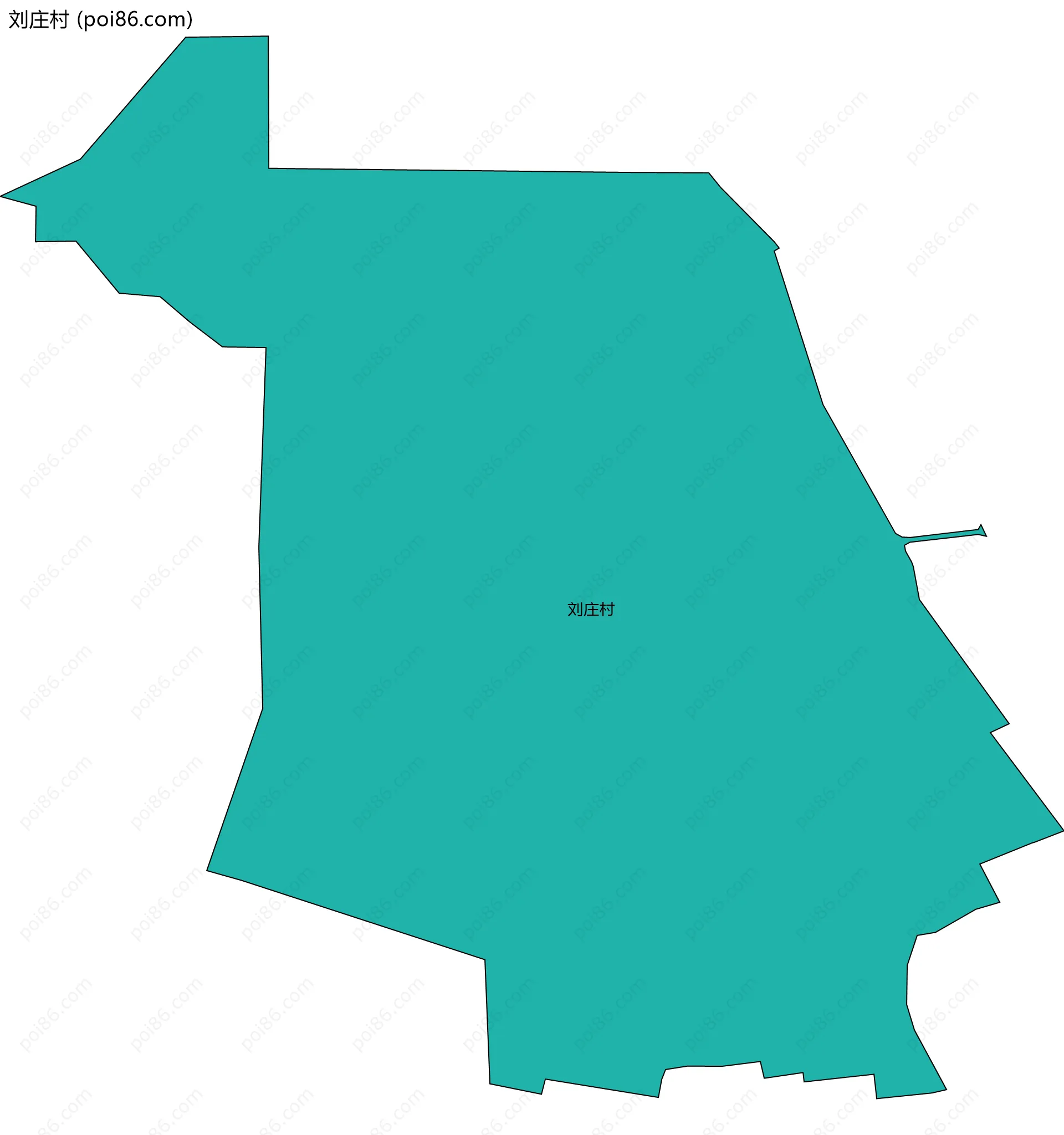 刘庄村边界地图