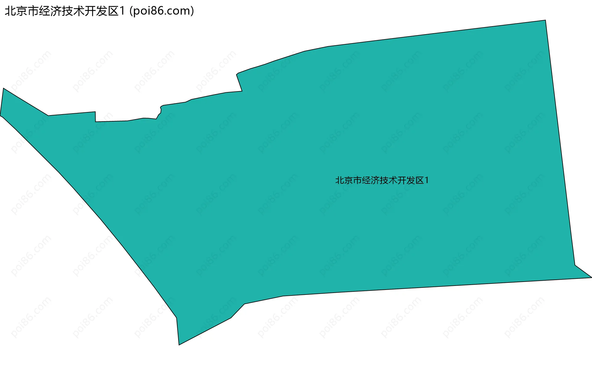 北京市经济技术开发区1边界地图