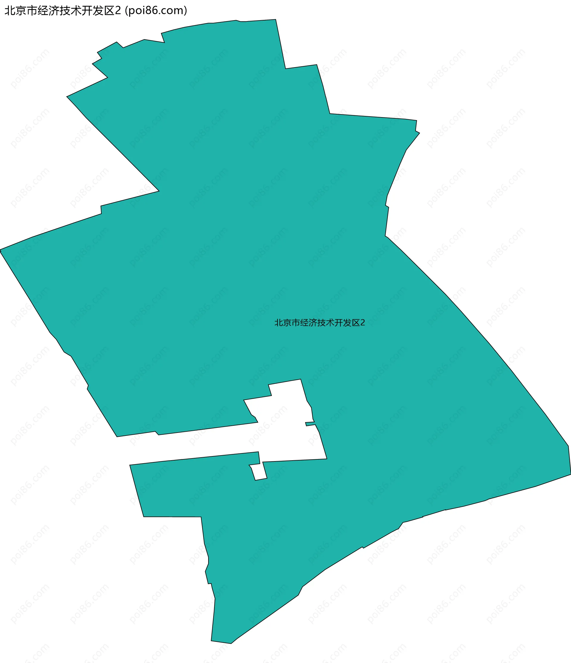 北京市经济技术开发区2边界地图