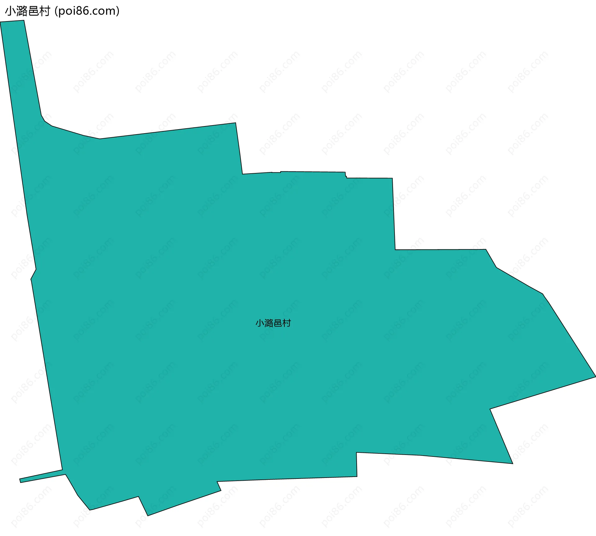 小潞邑村边界地图