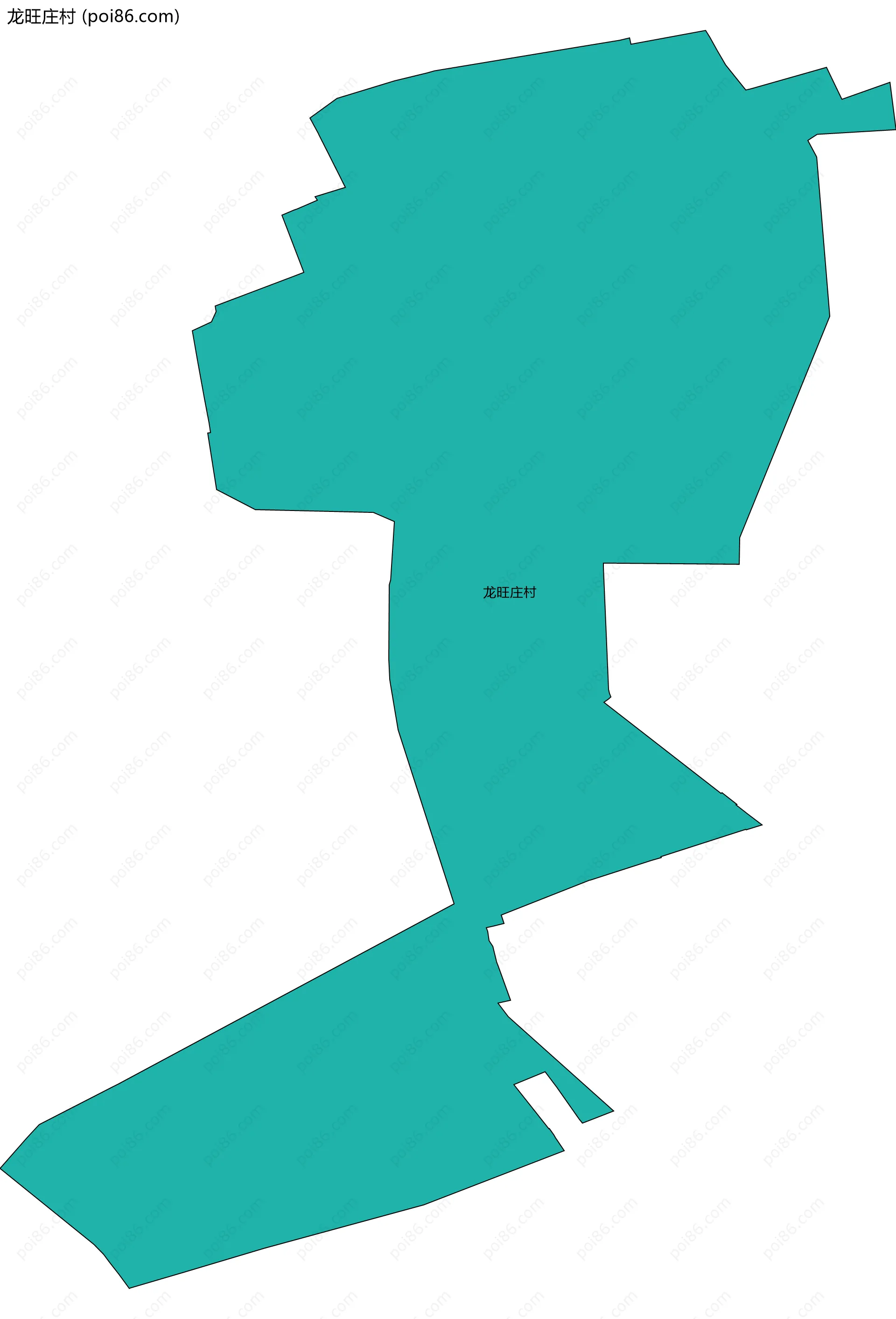 龙旺庄村边界地图