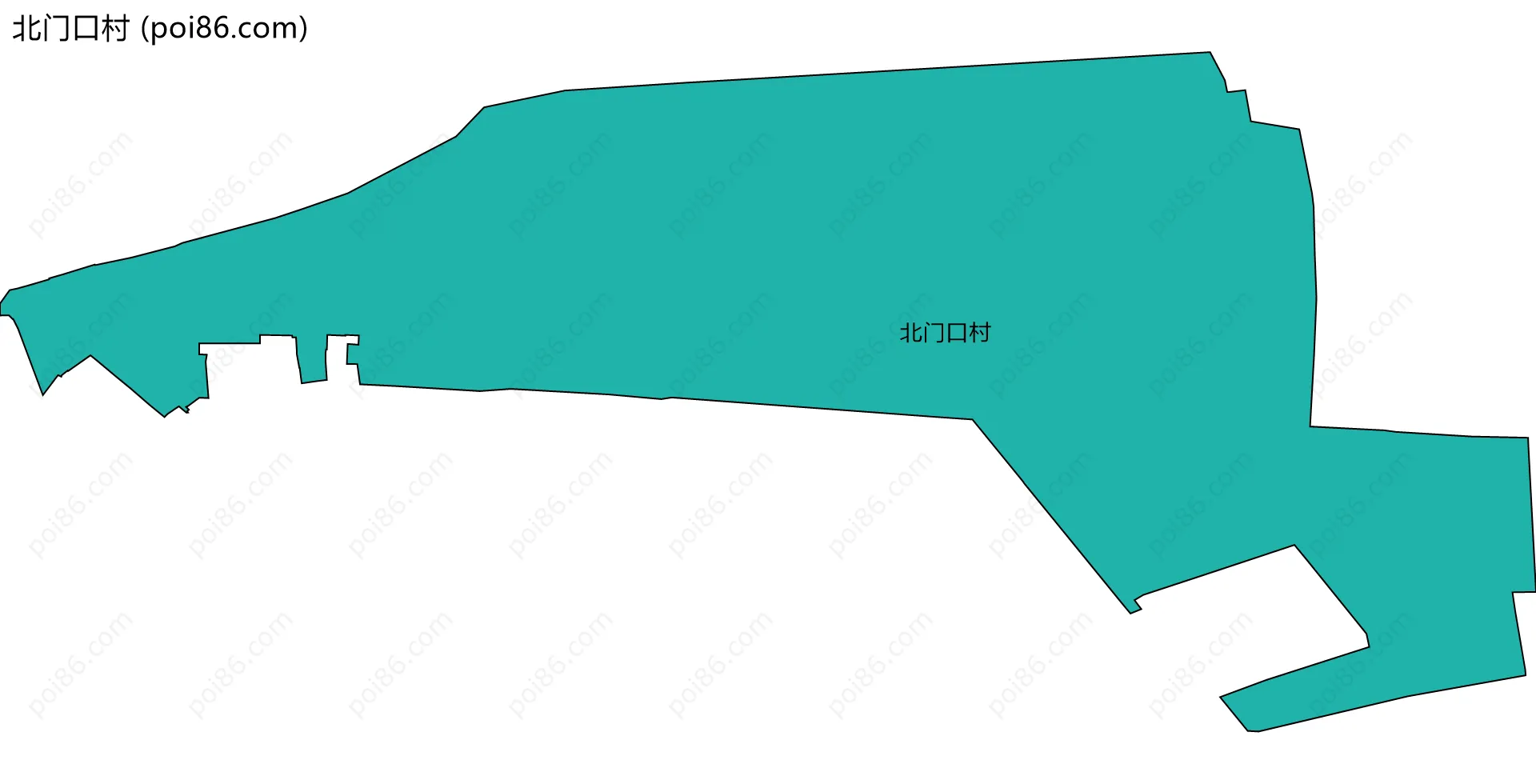 北门口村边界地图