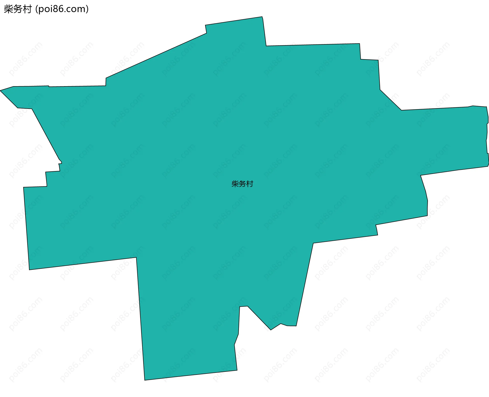 柴务村边界地图