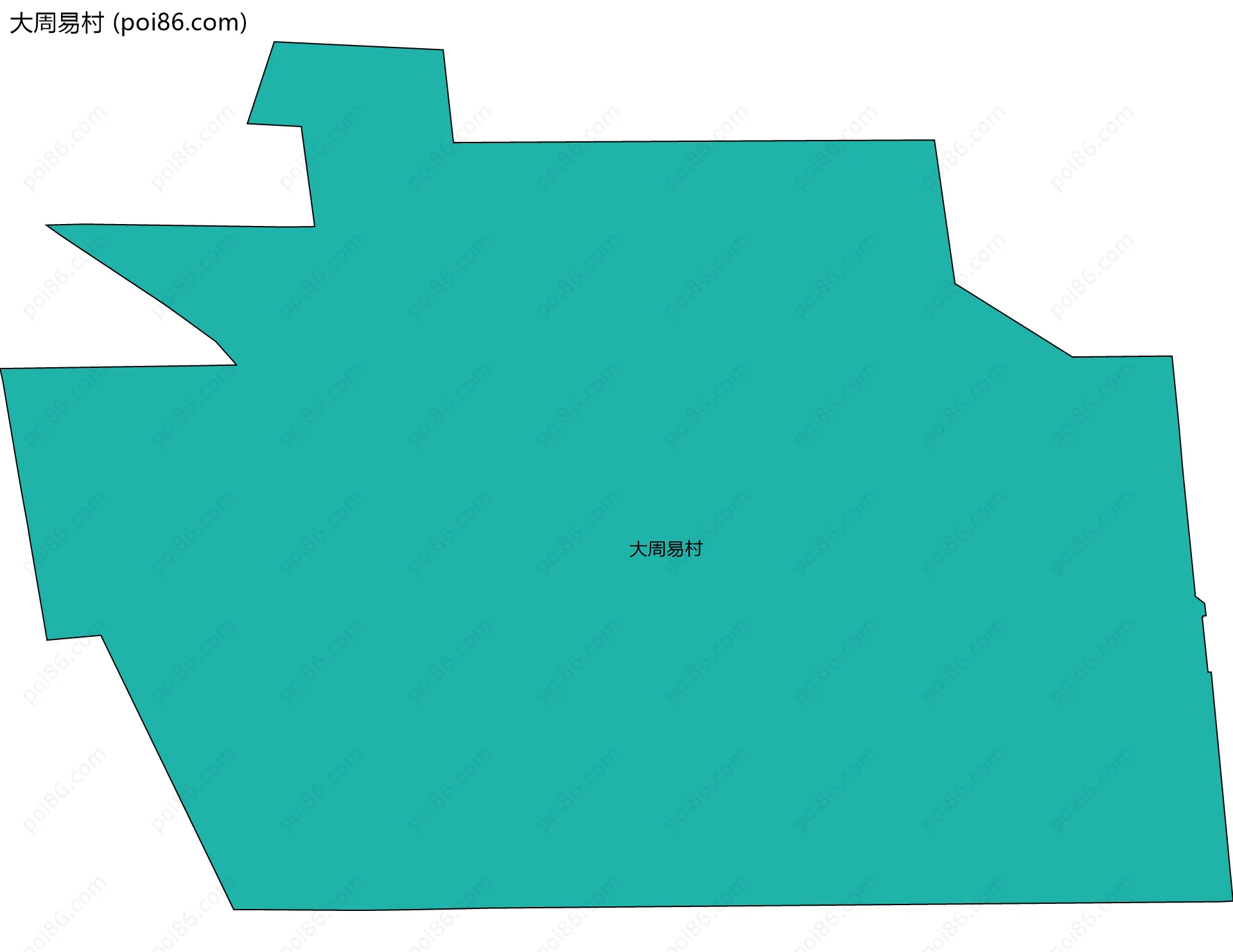 大周易村边界地图