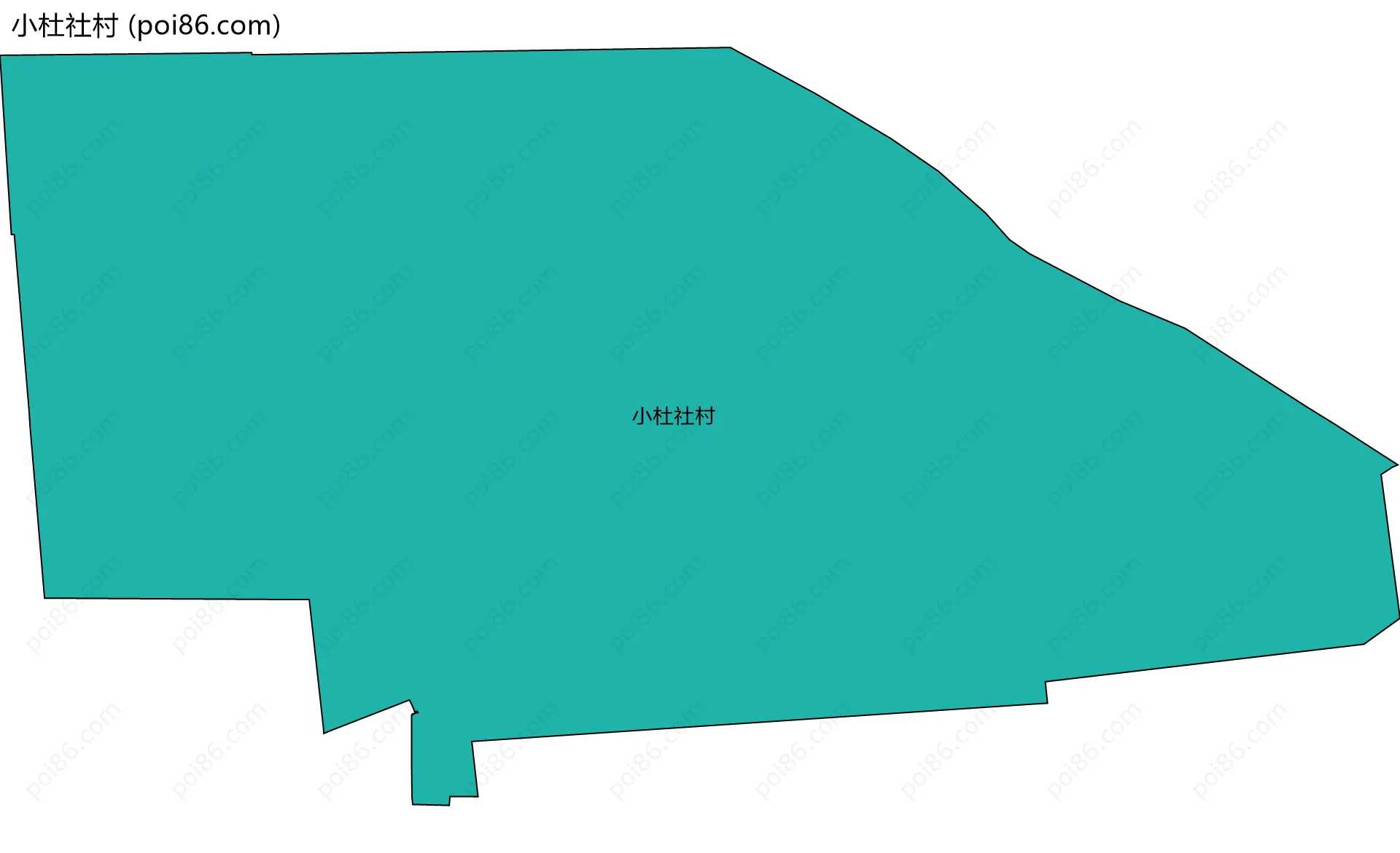 小杜社村边界地图