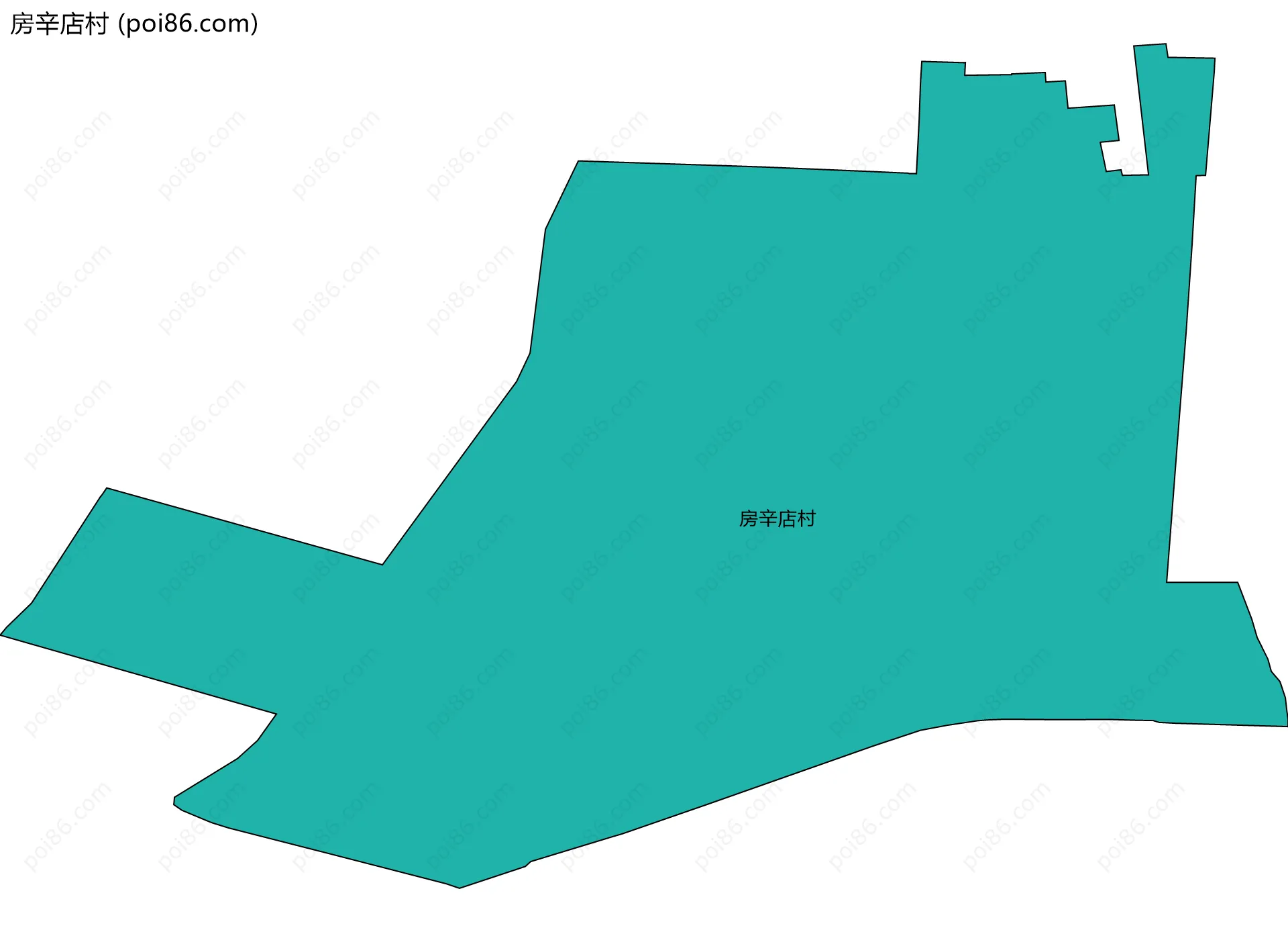 房辛店村边界地图