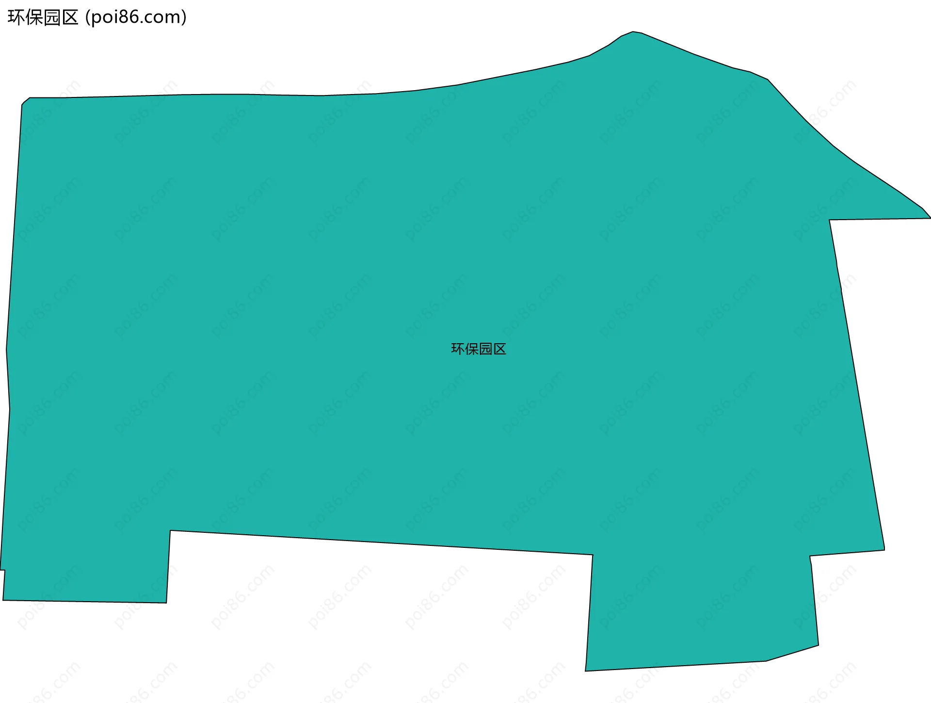 环保园区边界地图