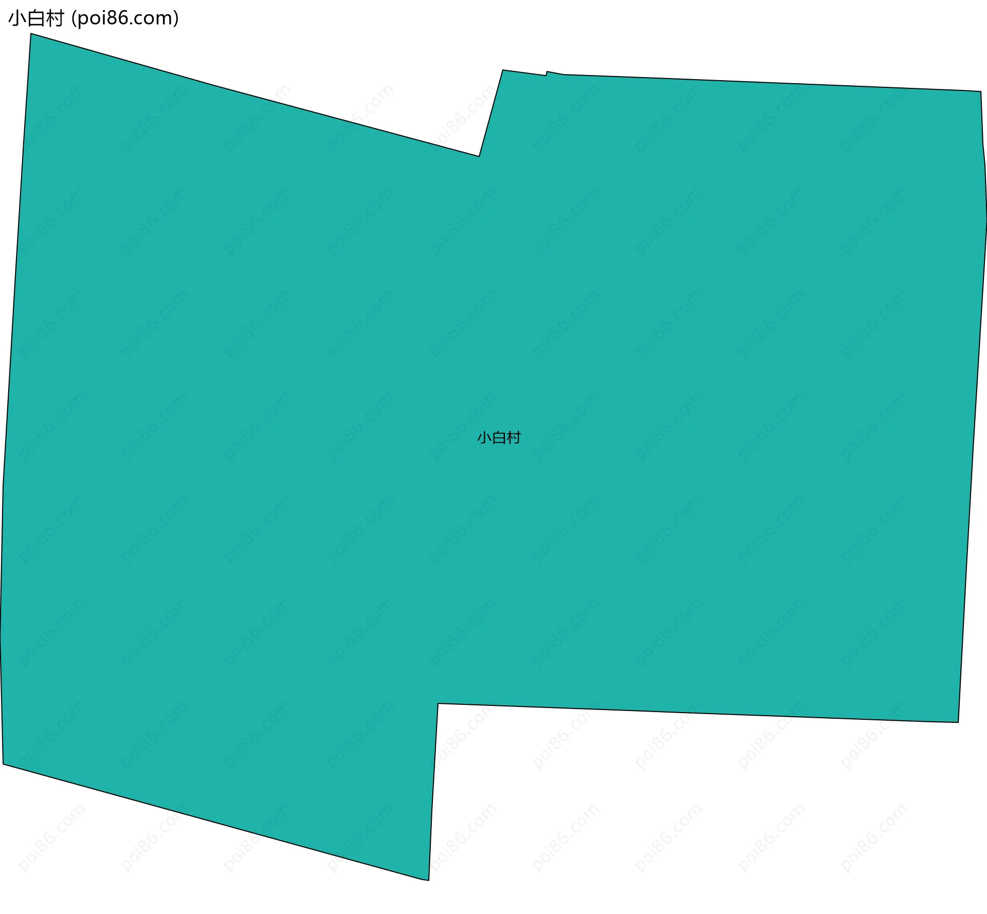 小白村边界地图