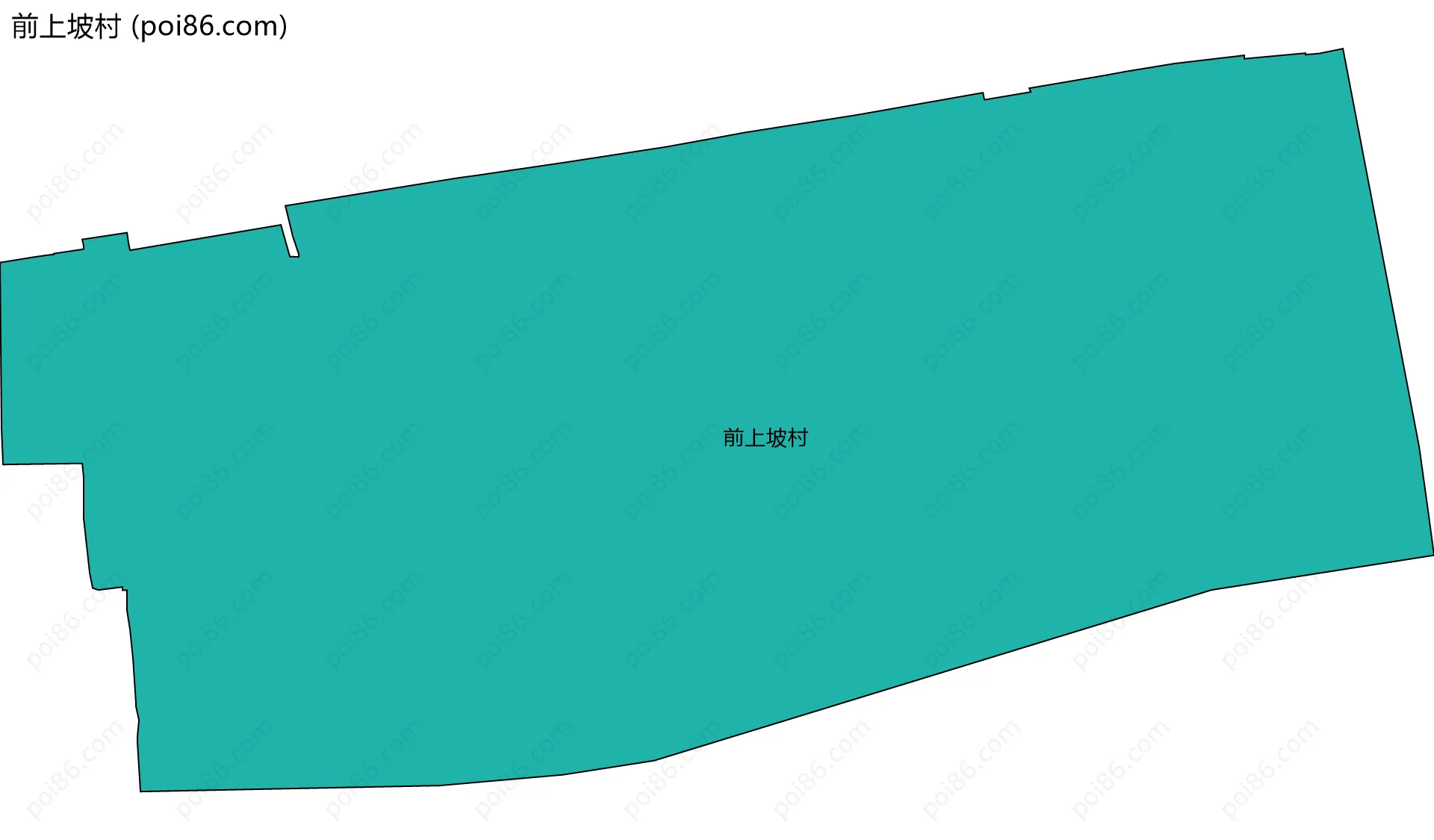 前上坡村边界地图
