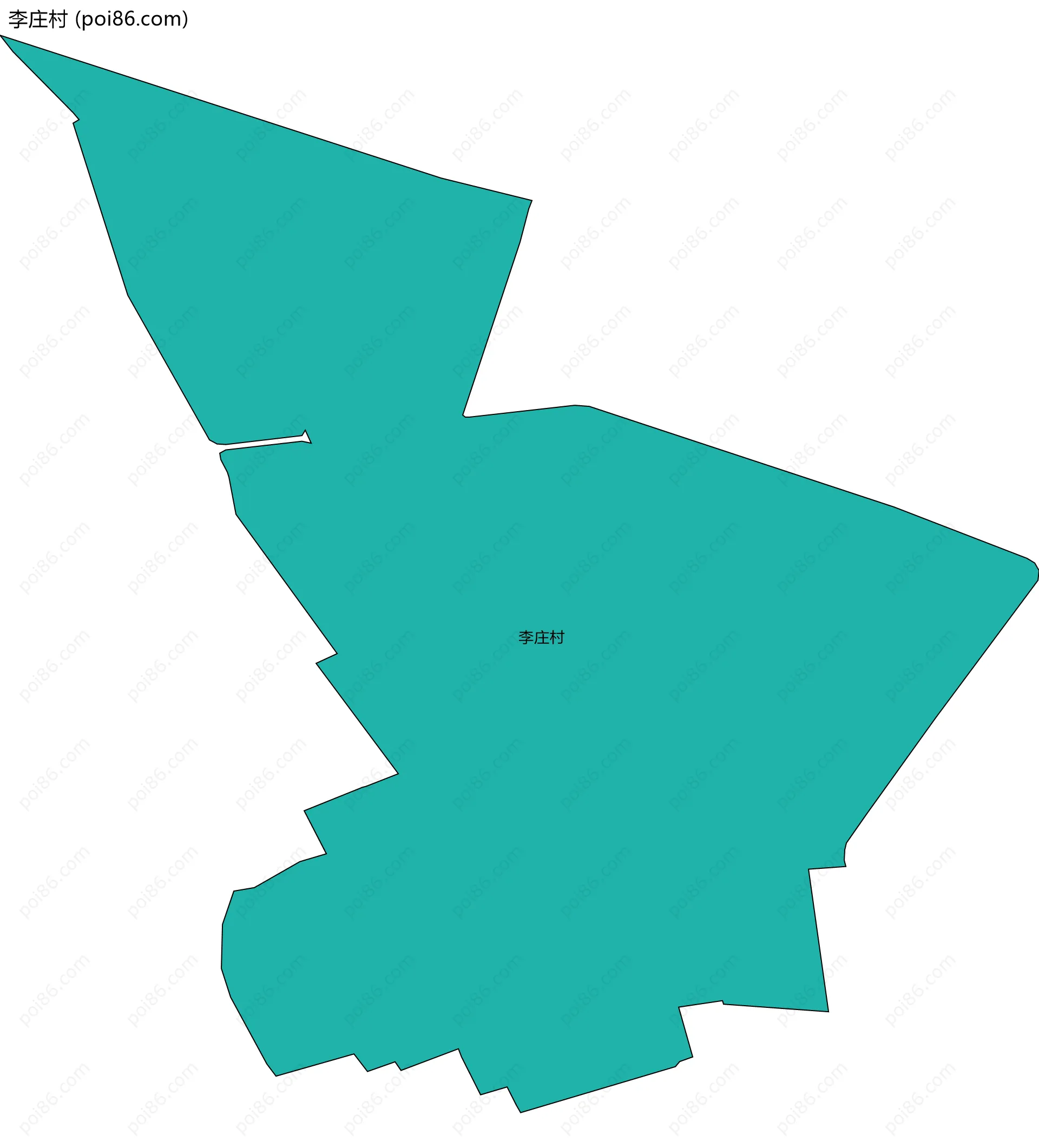 李庄村边界地图