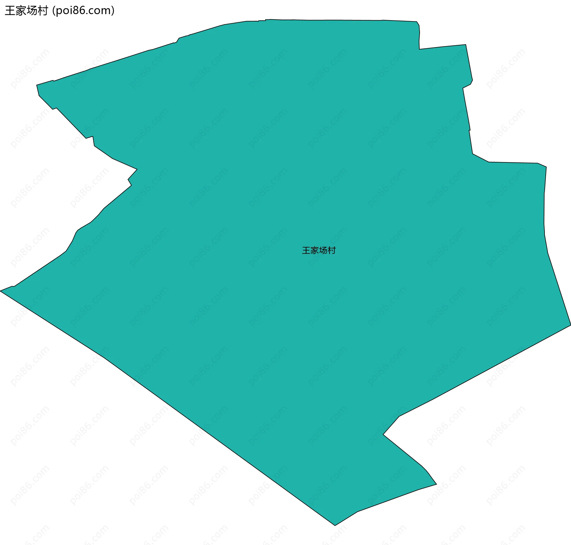 王家场村边界地图