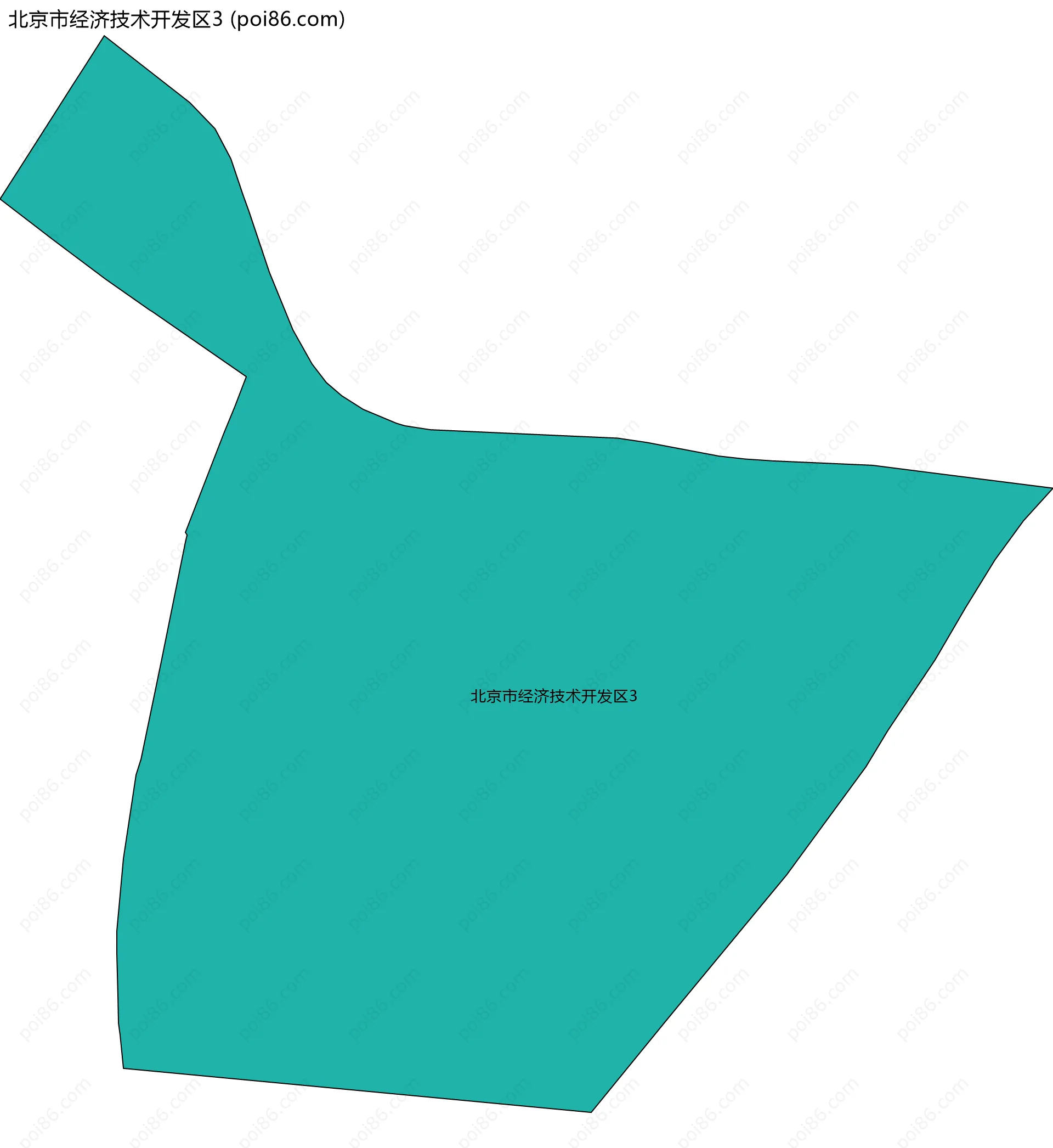 北京市经济技术开发区3边界地图