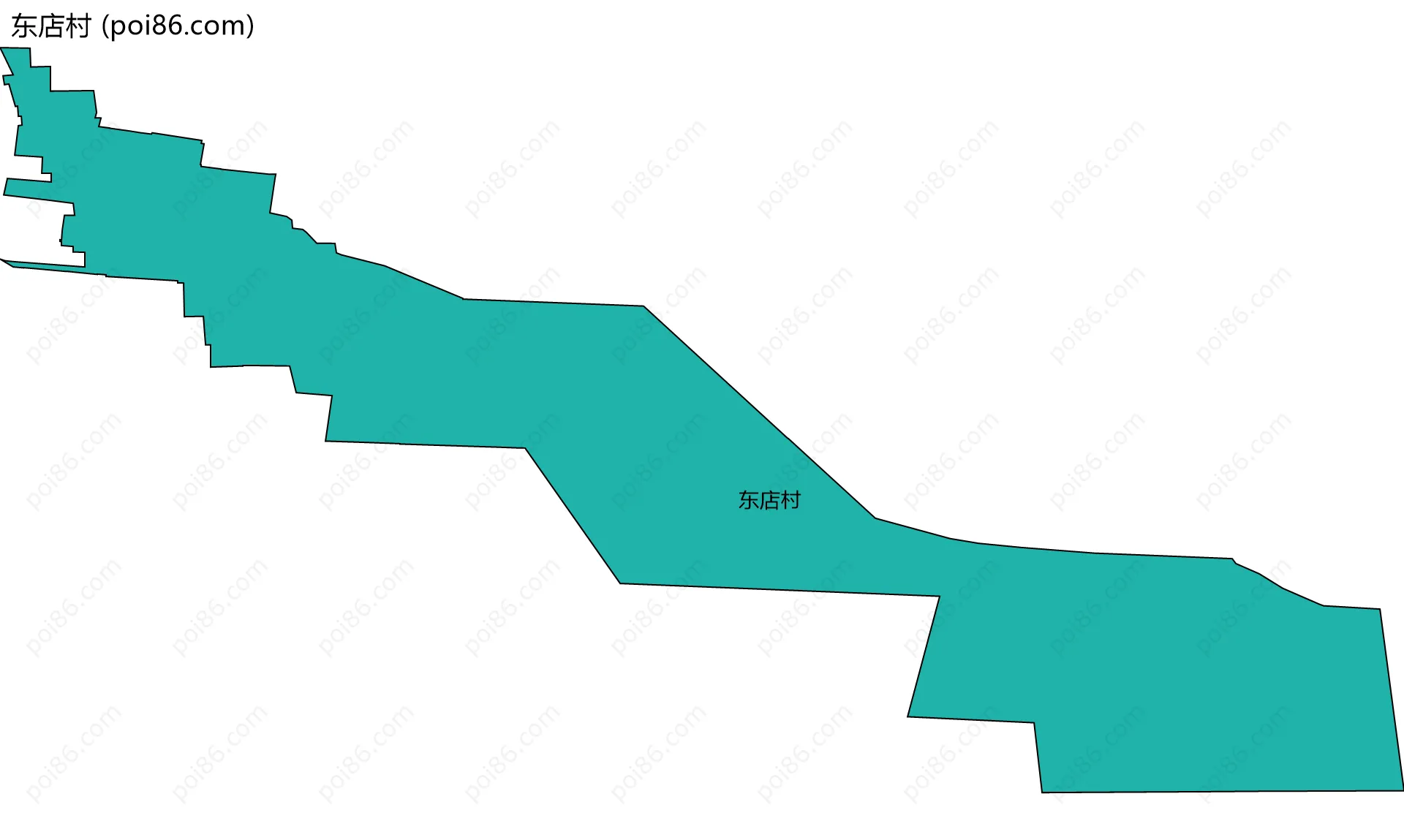 东店村边界地图