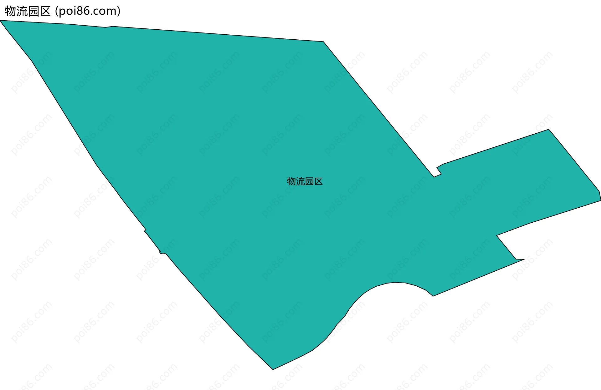 物流园区边界地图