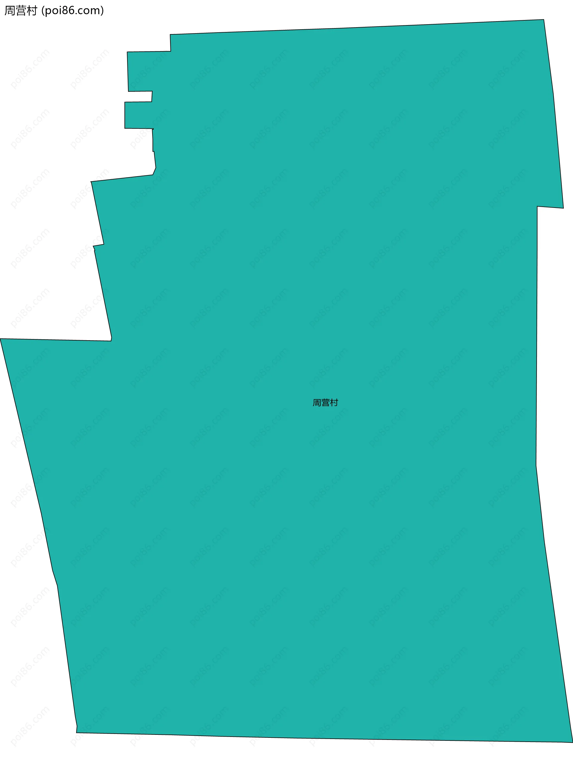 周营村边界地图