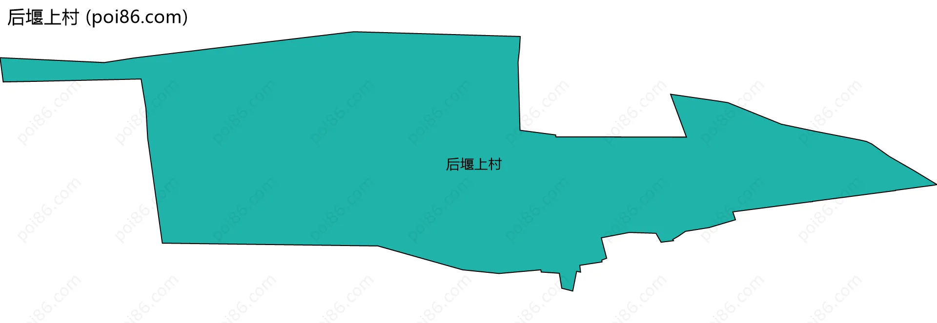 后堰上村边界地图