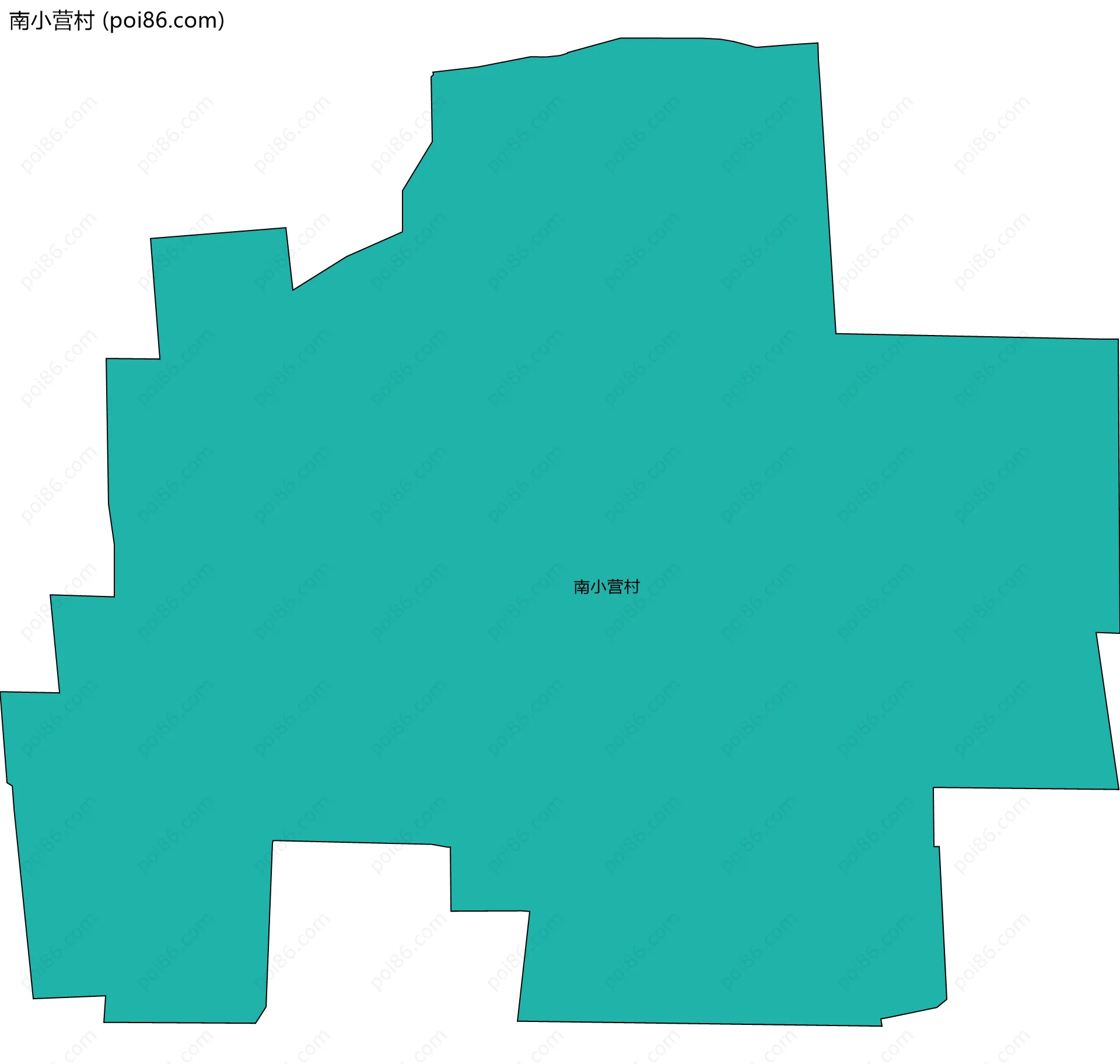 南小营村边界地图