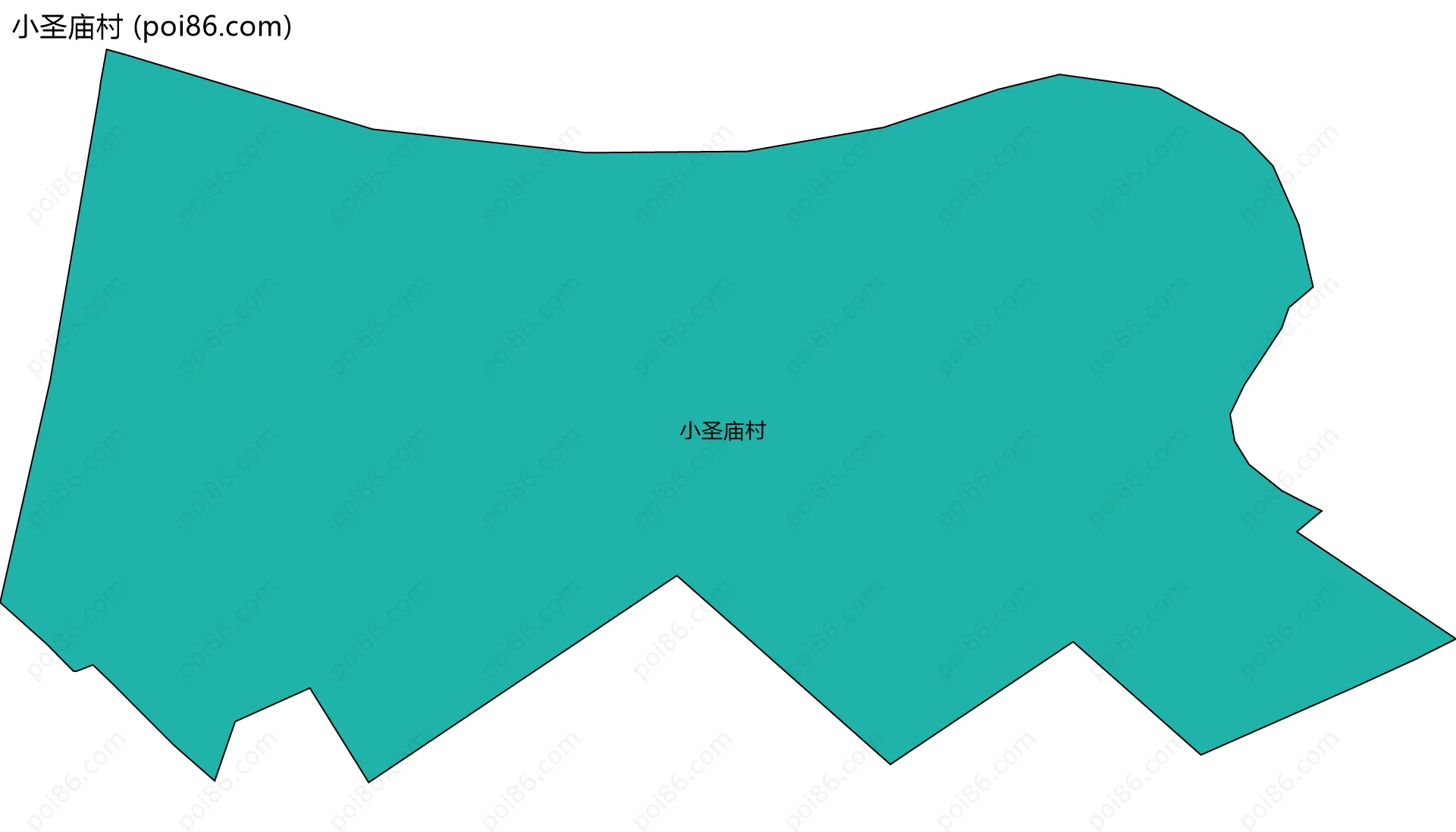 小圣庙村边界地图