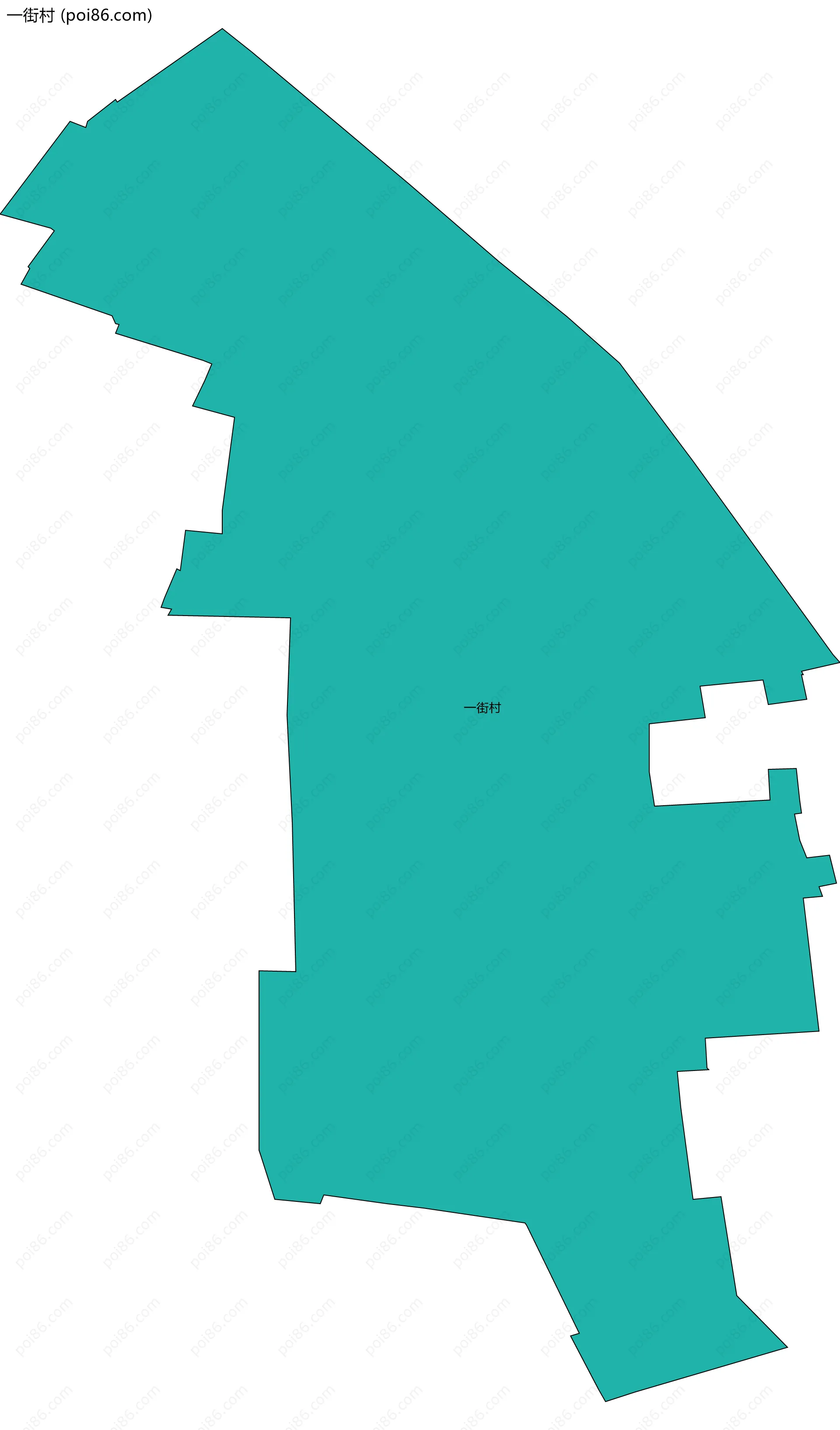 一街村边界地图