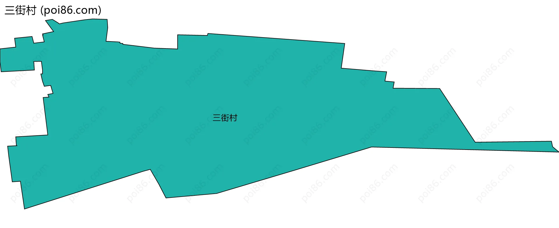 三街村边界地图