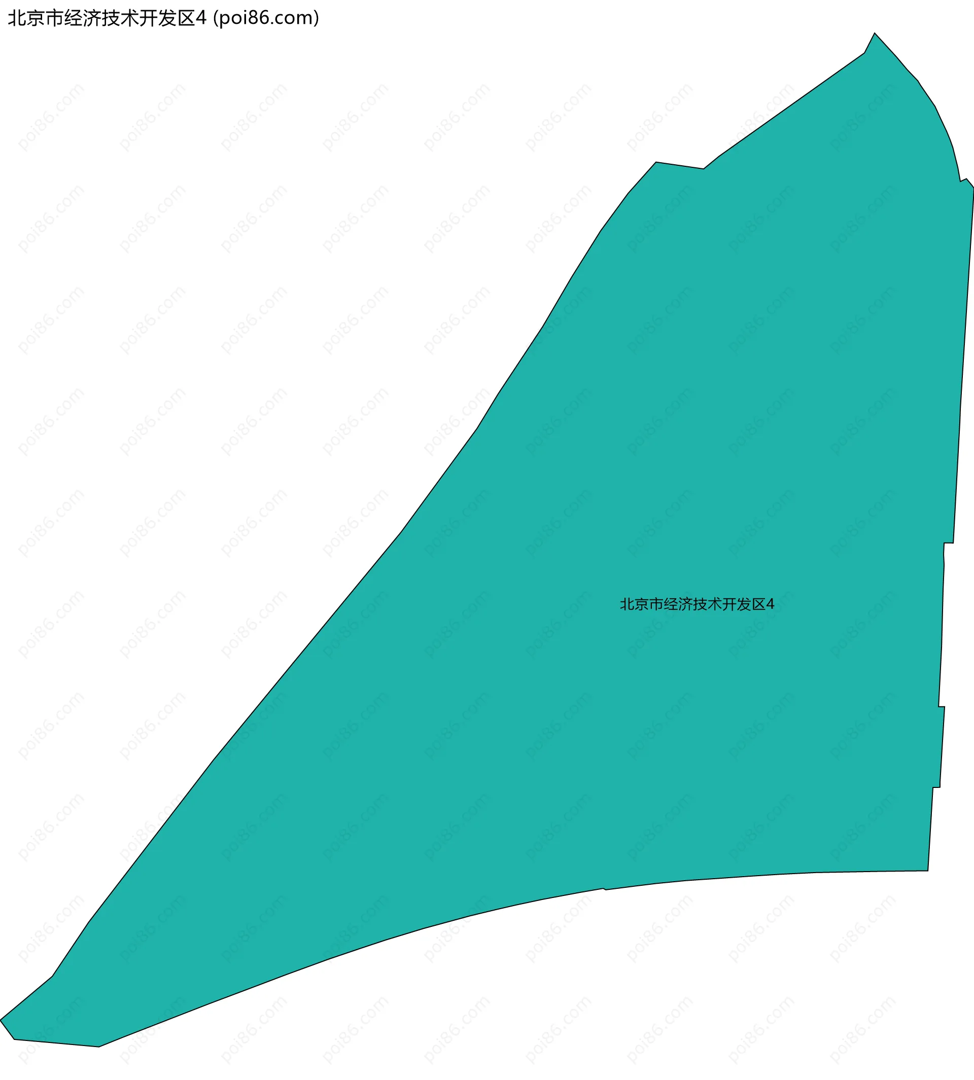北京市经济技术开发区4边界地图
