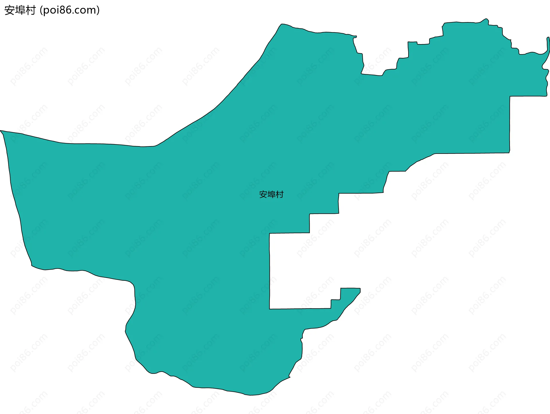 安埠村边界地图