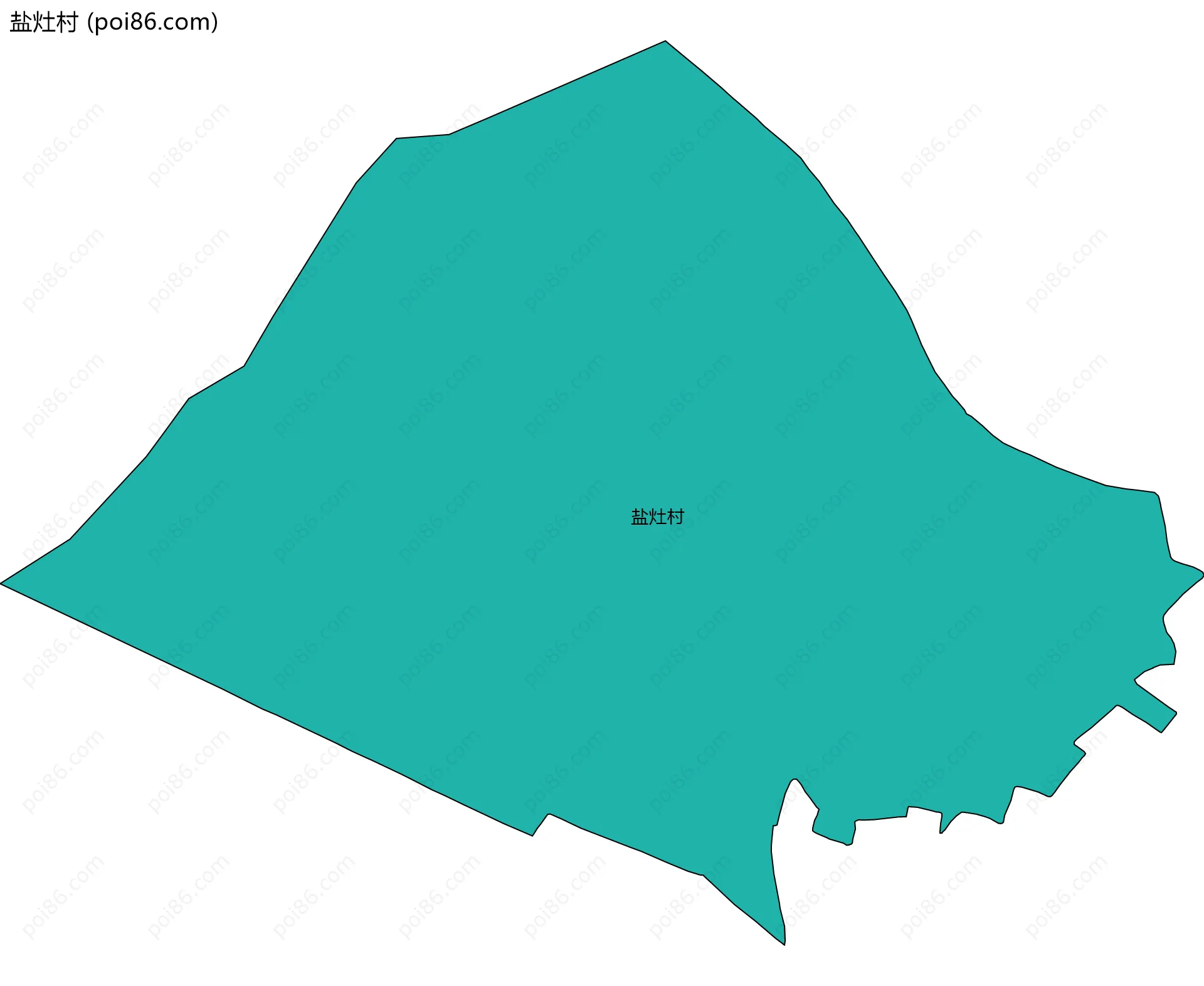 盐灶村边界地图