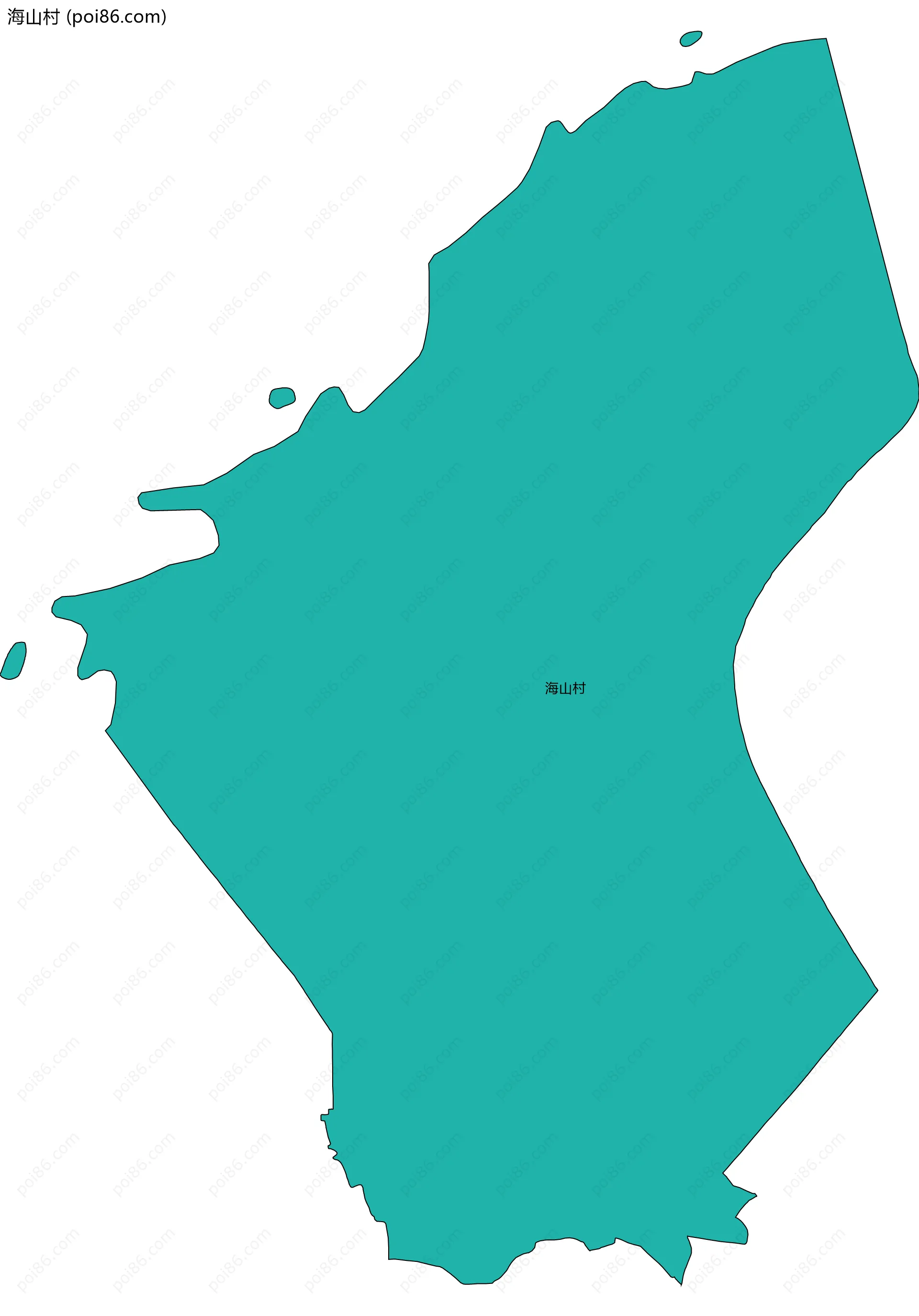海山村边界地图