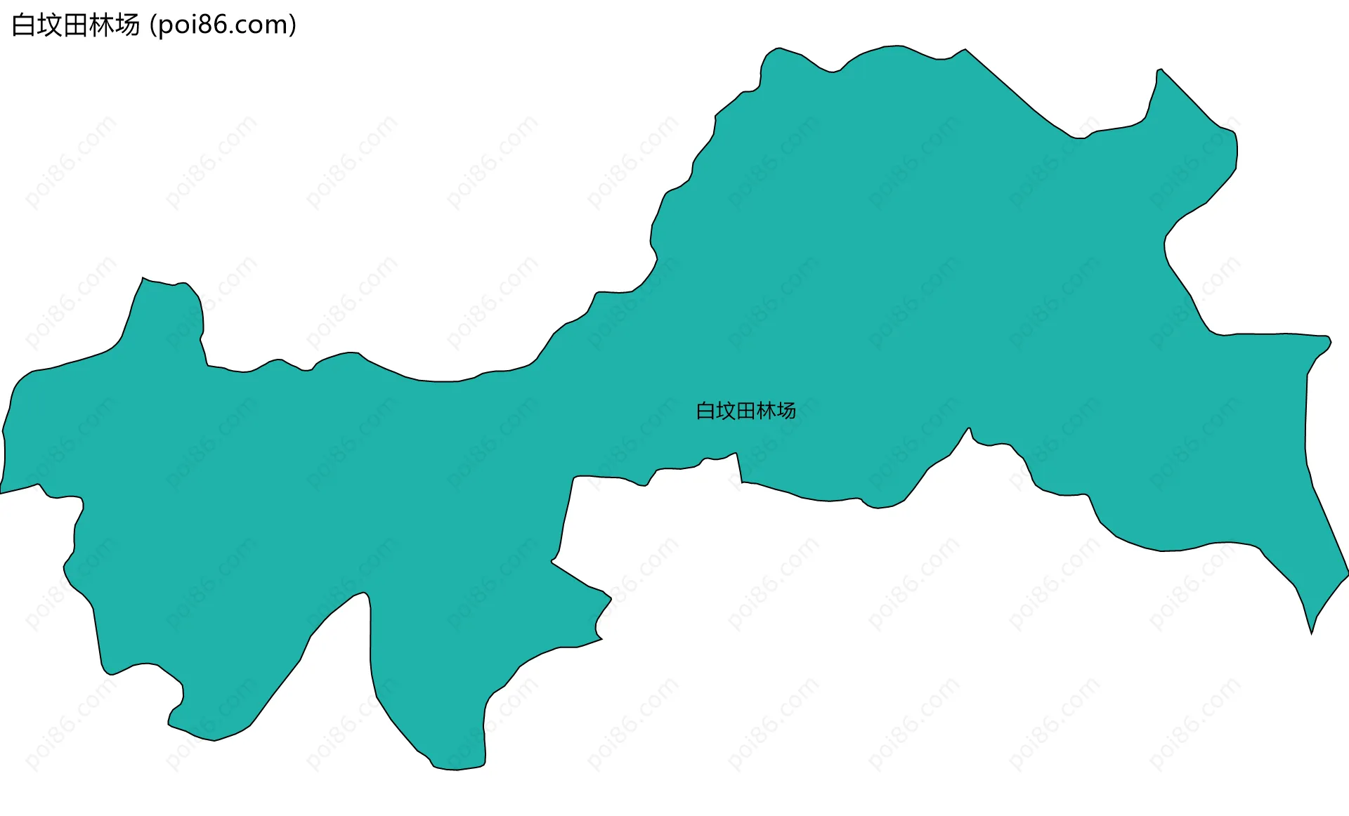 白坟田林场边界地图