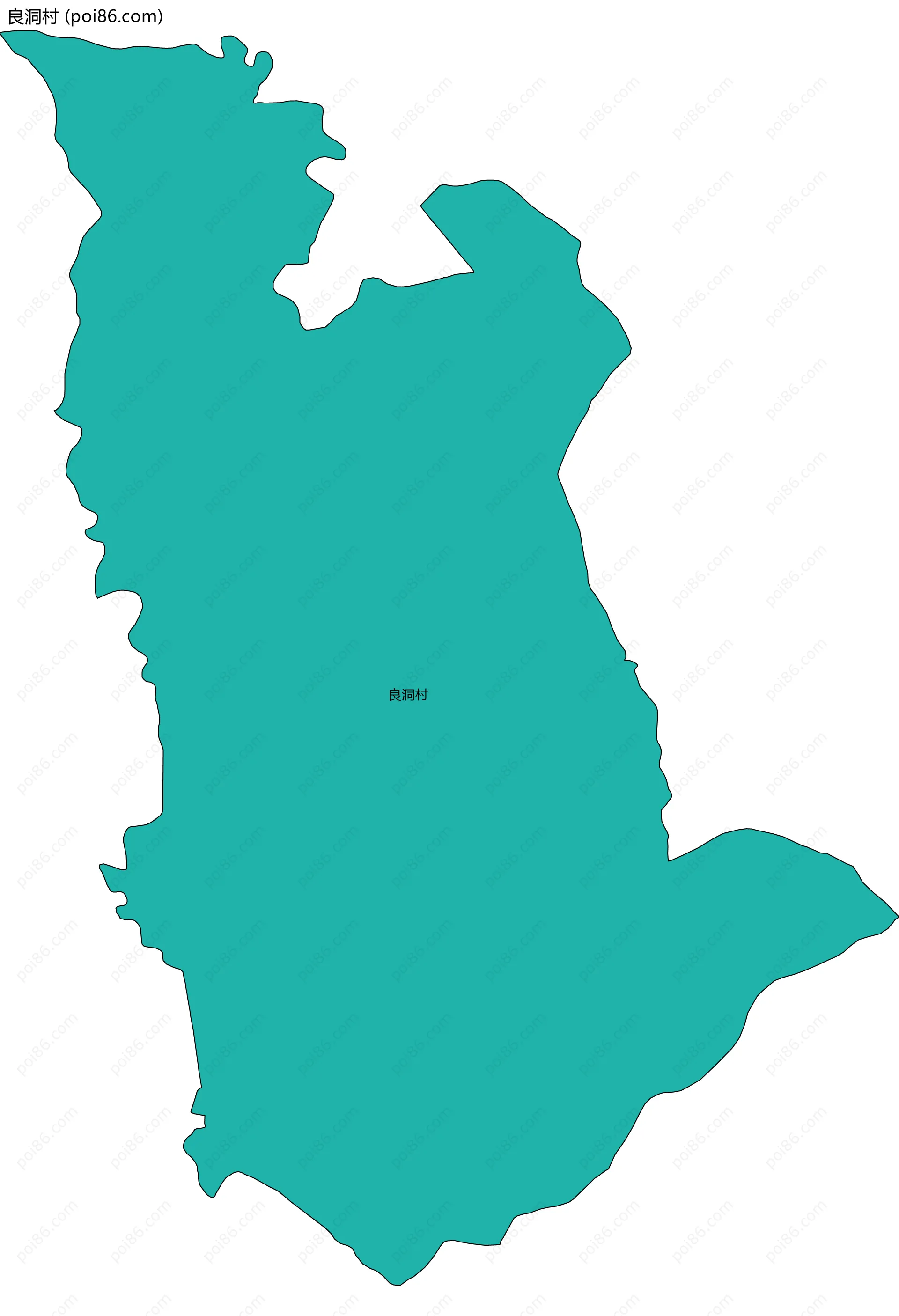 良洞村边界地图