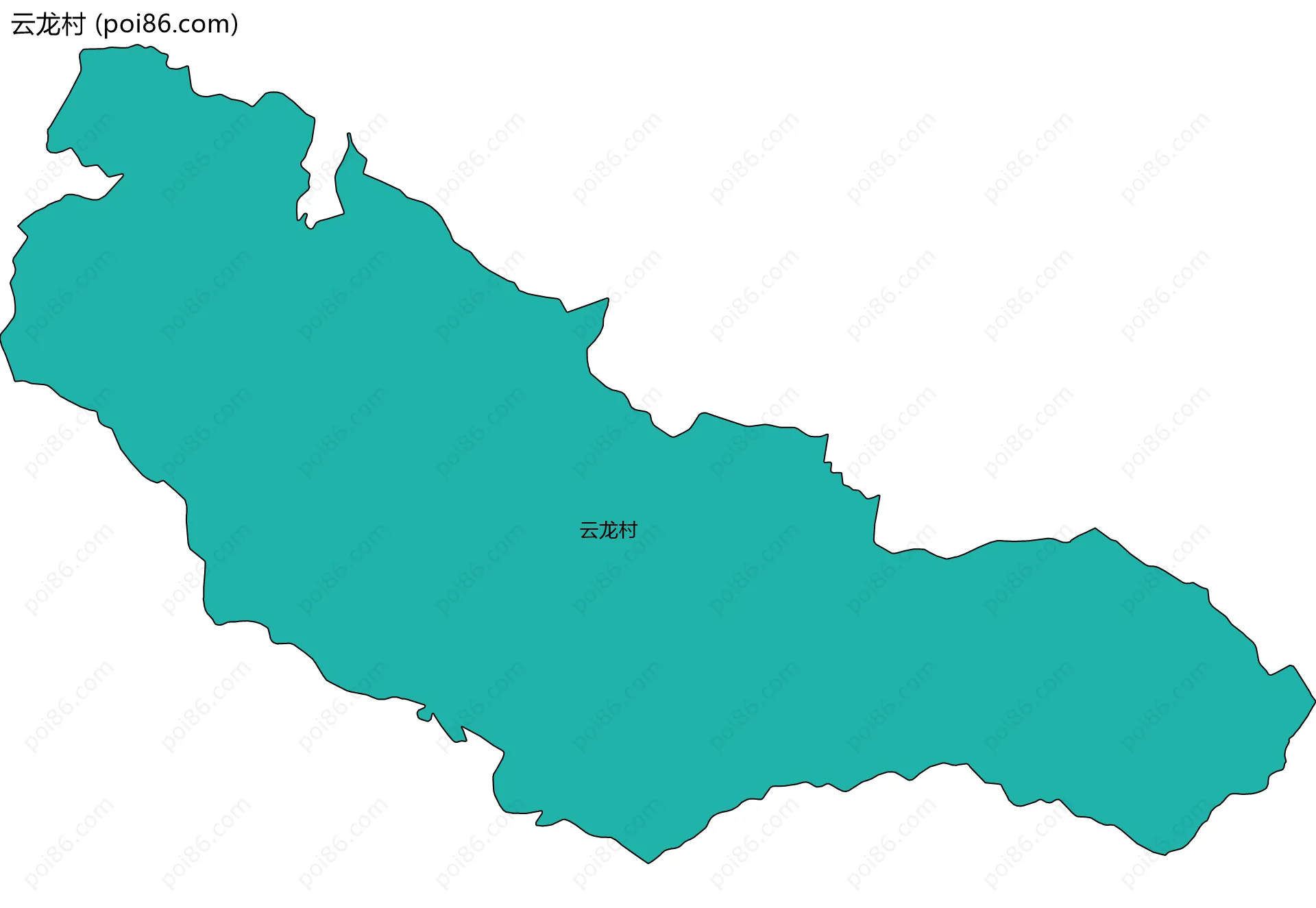 云龙村边界地图