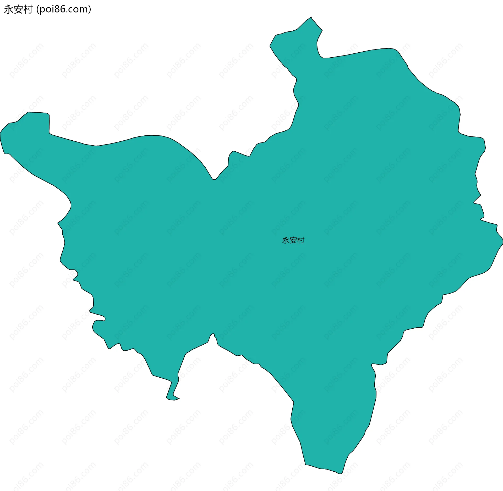 永安村边界地图