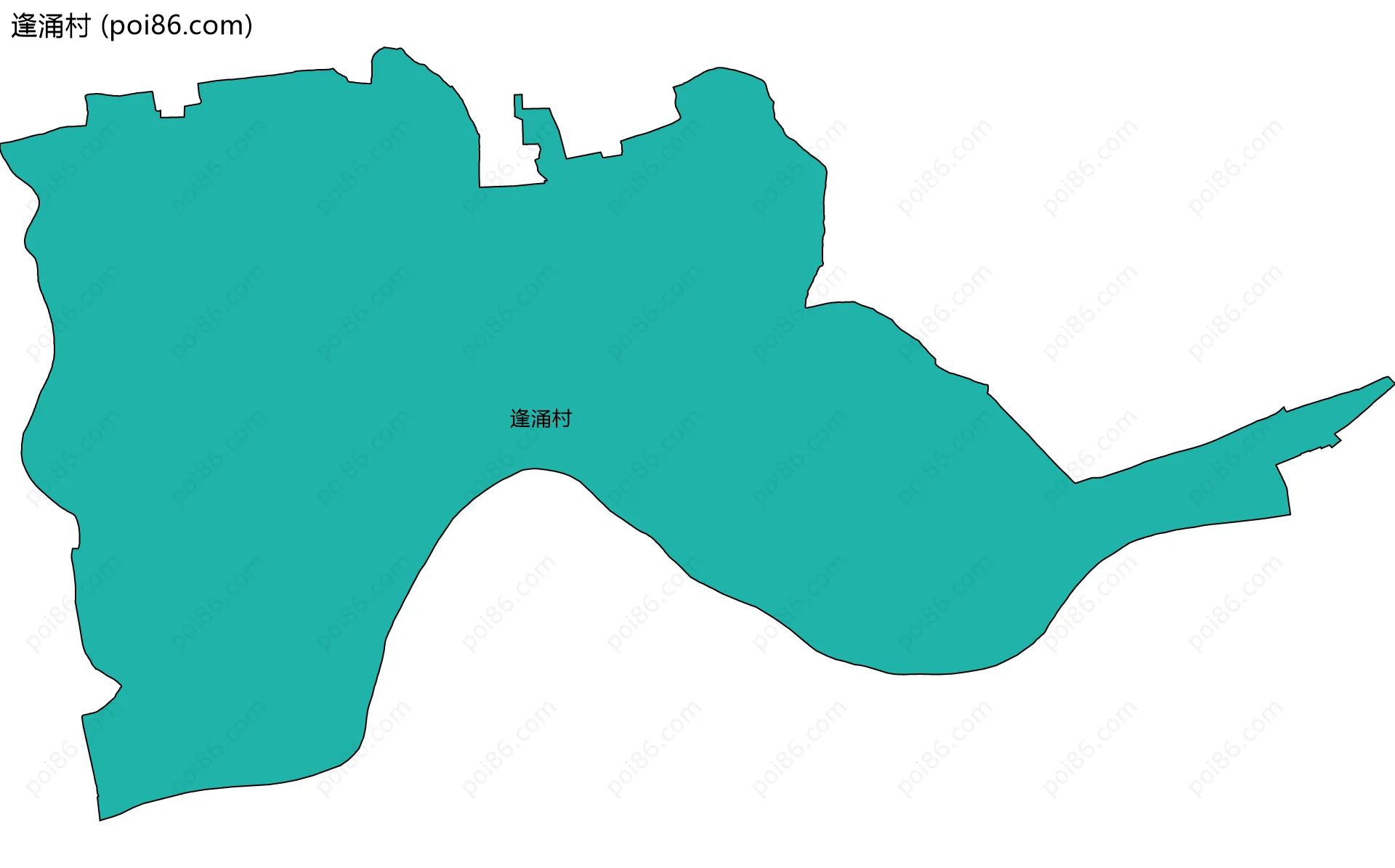 逢涌村边界地图