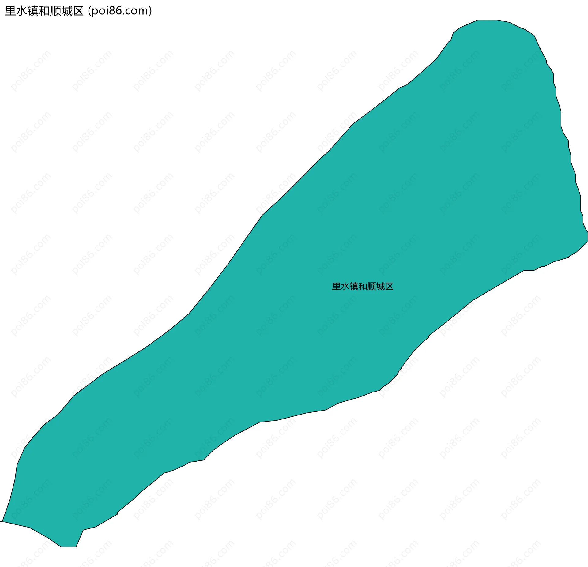 里水镇和顺城区边界地图