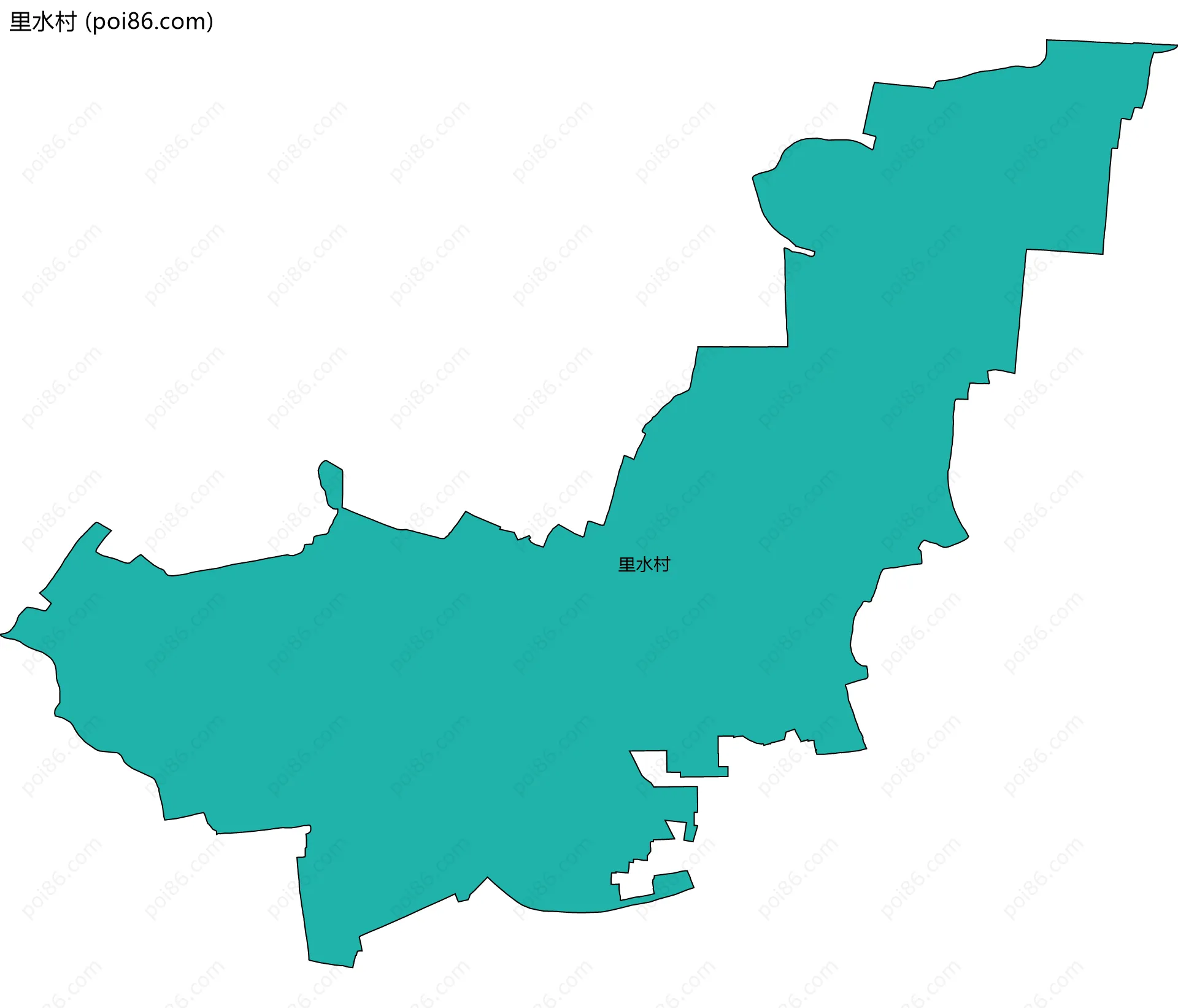 里水村边界地图