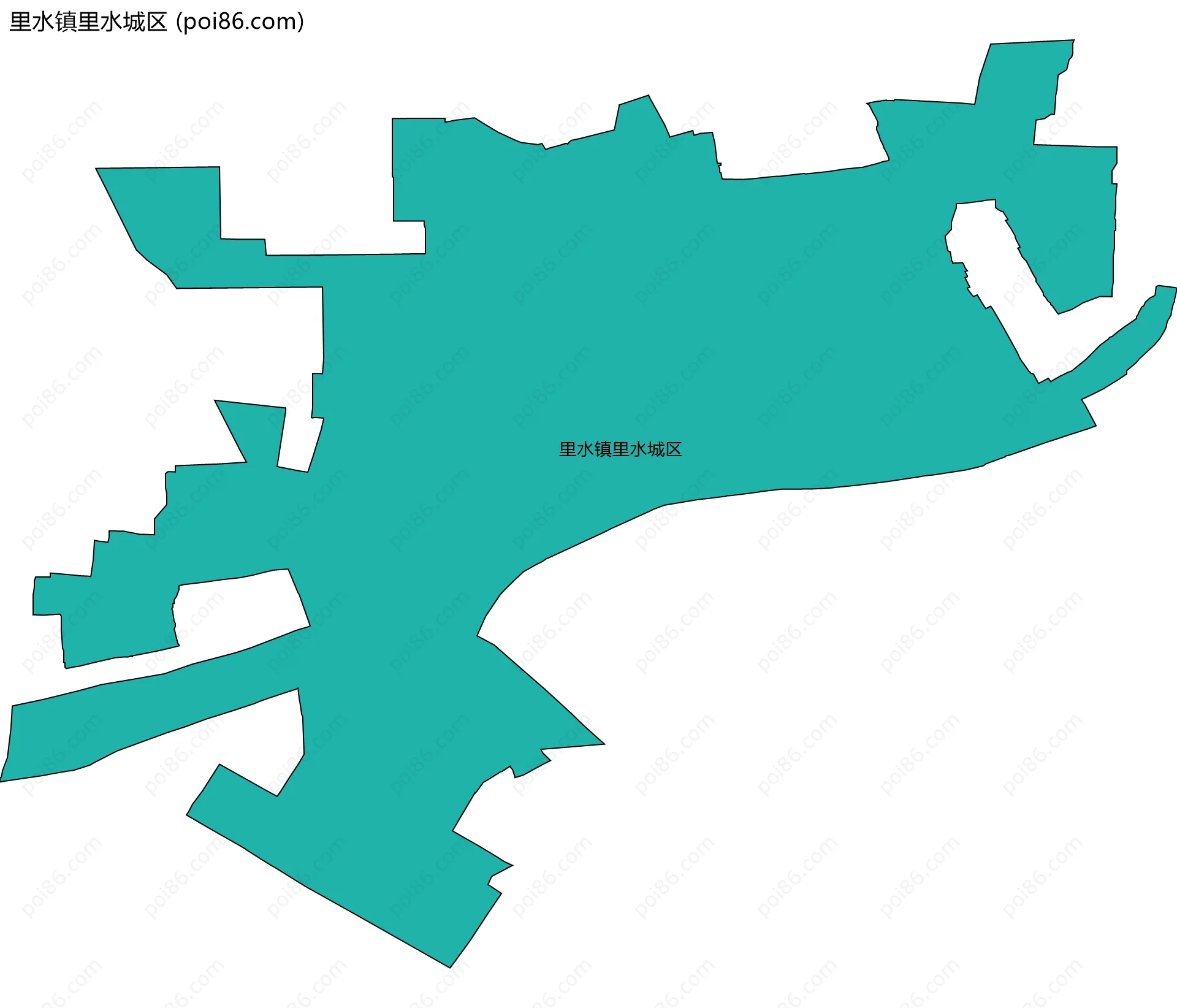 里水镇里水城区边界地图