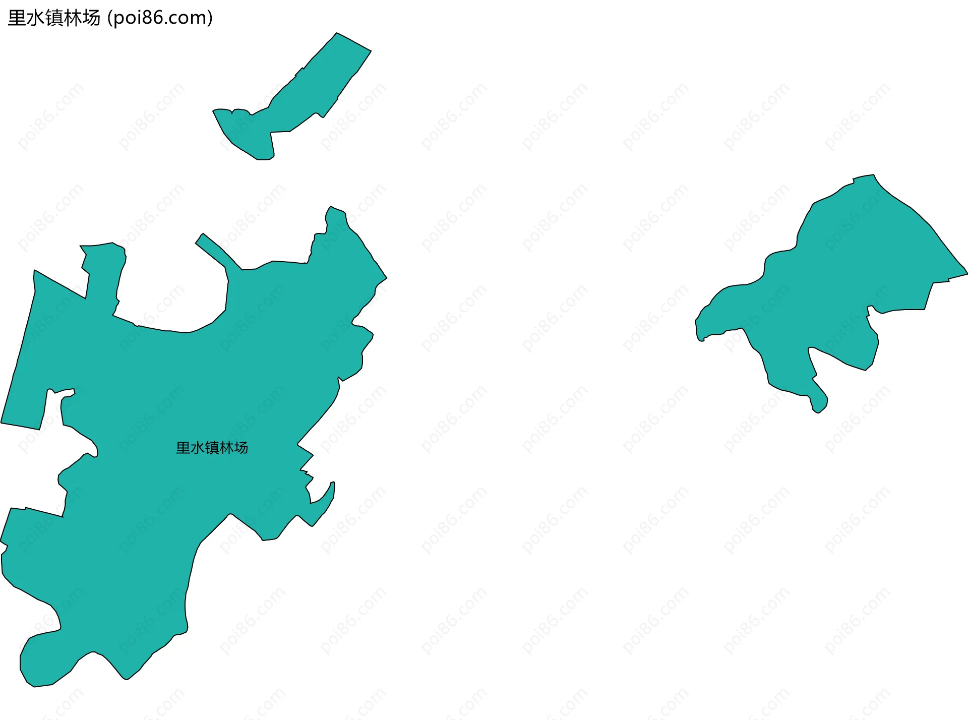 里水镇林场边界地图