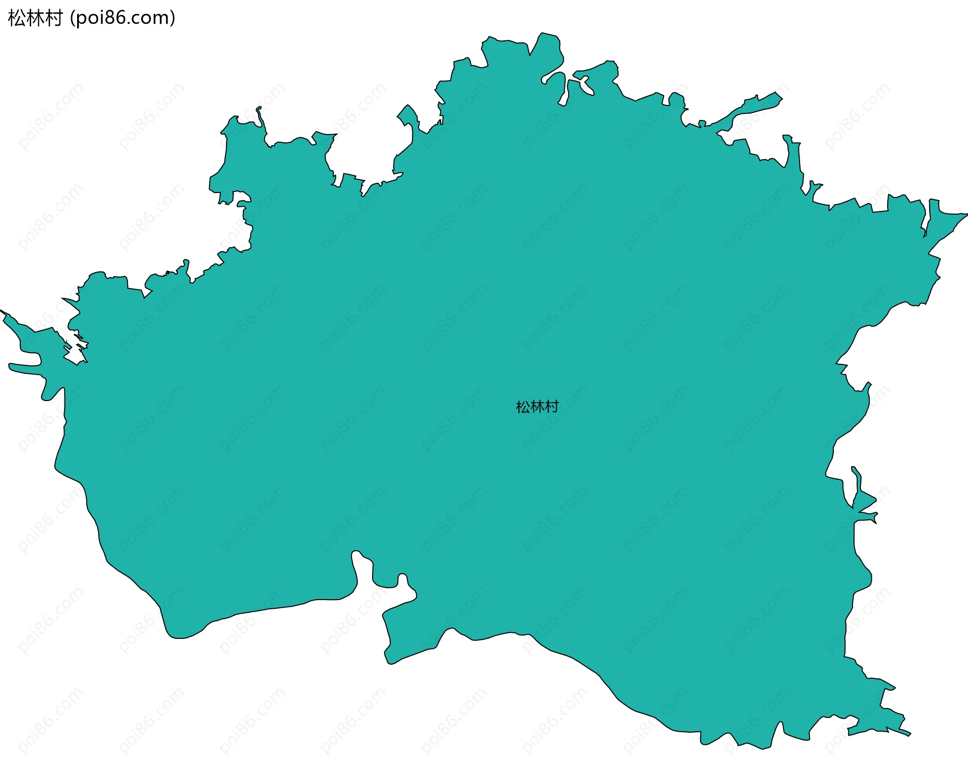 松林村边界地图