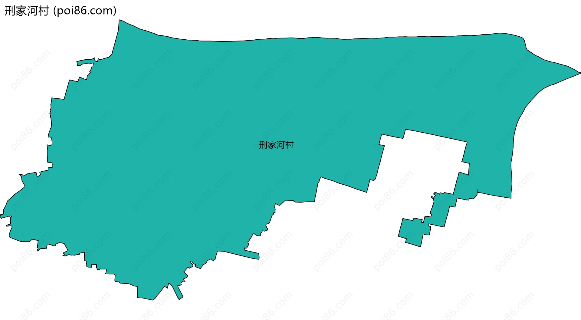 刑家河村边界地图